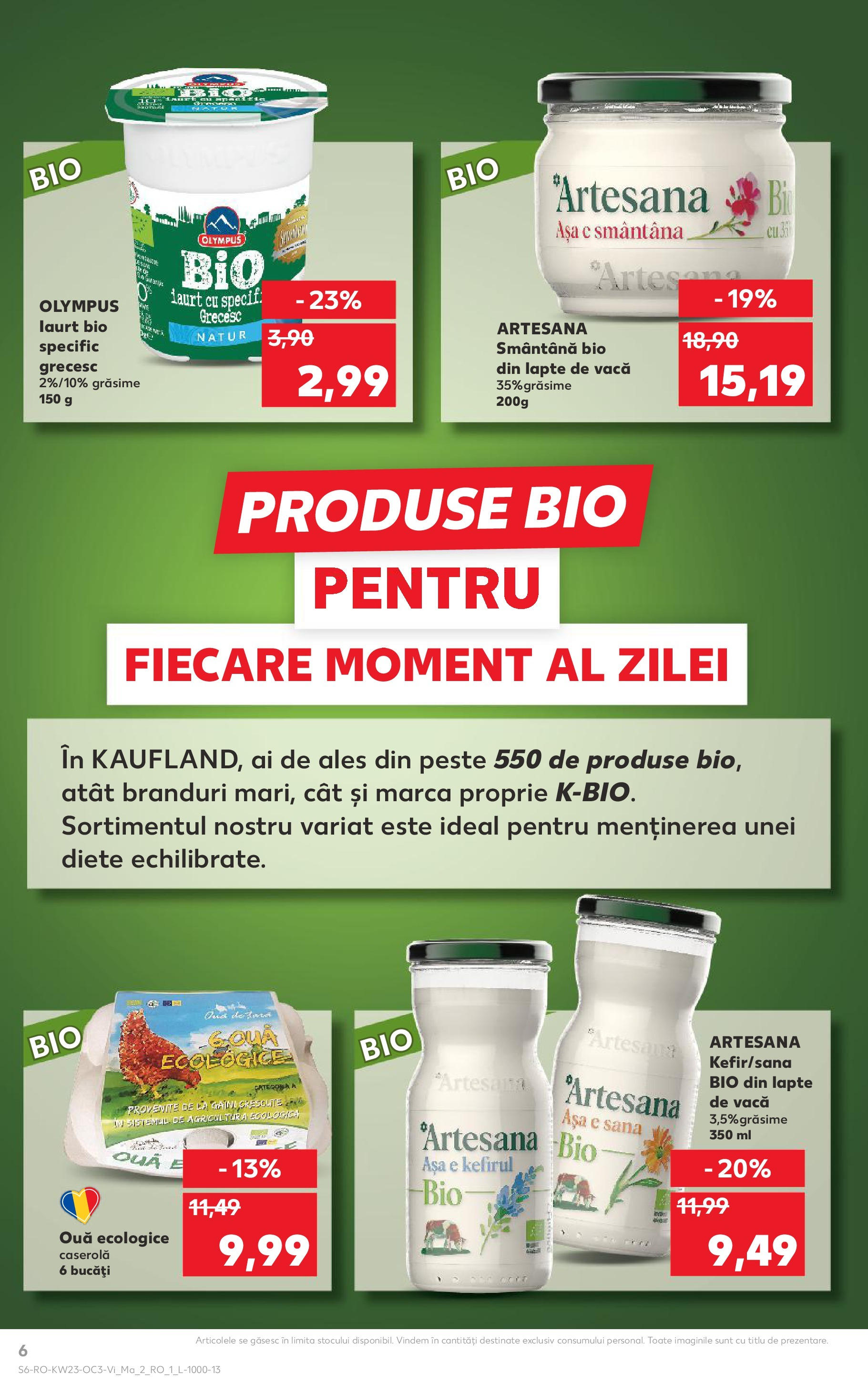 Catalog Kaufland 6 - 9 Iunie 2025 | Pagina 6 | Produse: Şerit ödül, Lapte, Pește, Smântână