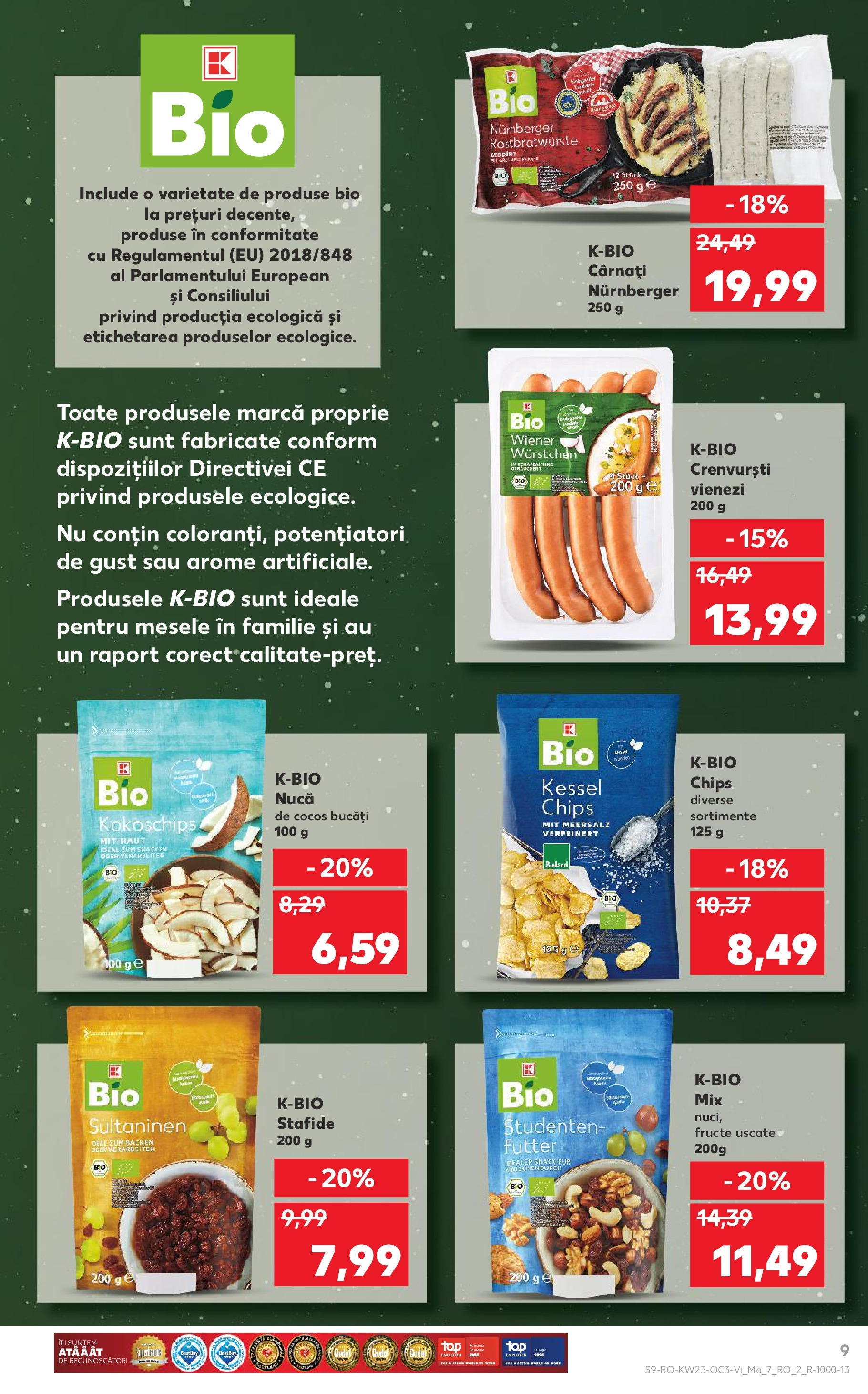 Catalog Kaufland 6 - 9 Iunie 2025 | Pagina 9 | Produse: Şerit ödül, Crenvurști, Fructe, Cârnați