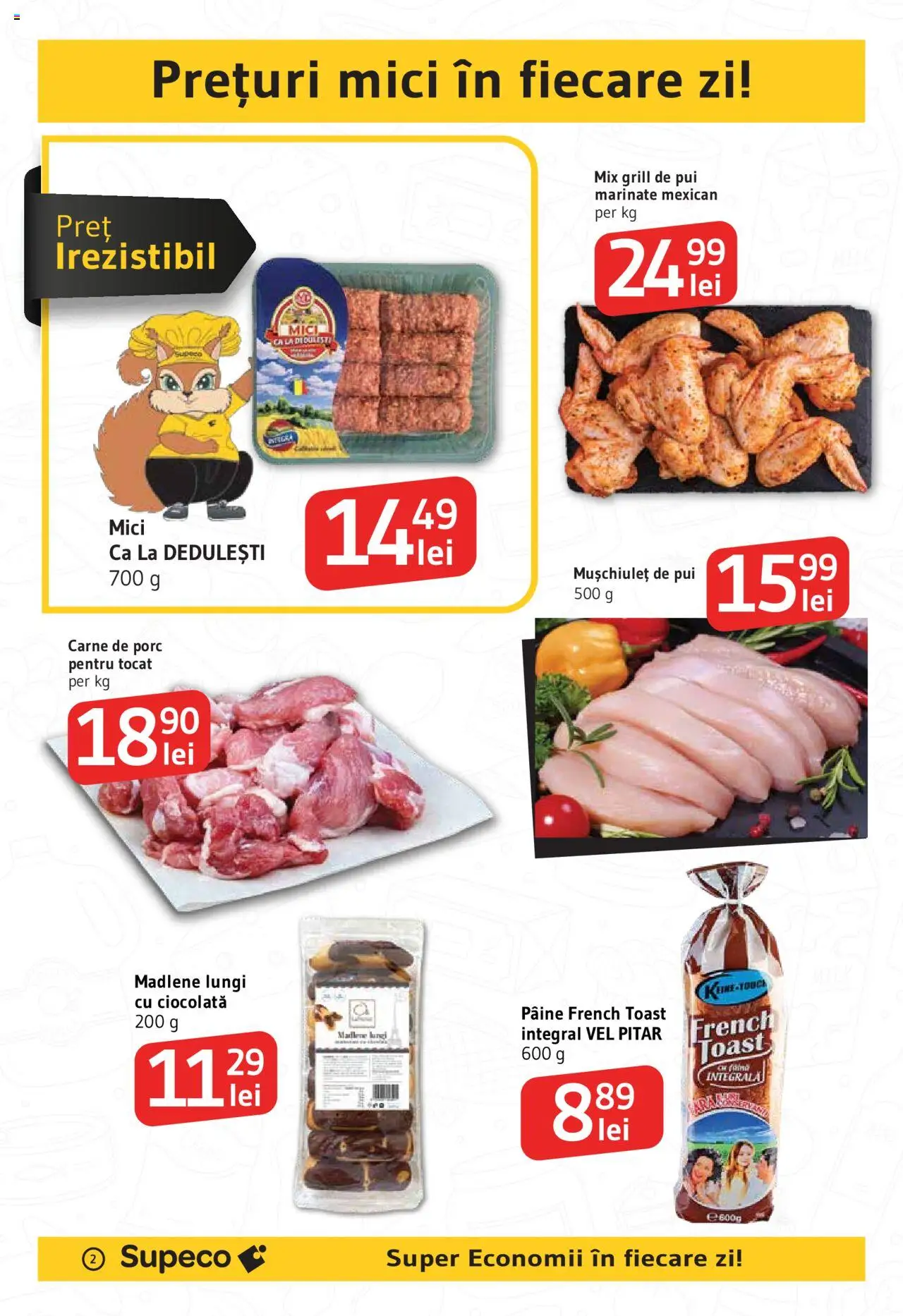 Catalog Supeco 5 - 17 Iunie 2025 | Pagina 2 | Produse: Hacıyatmaz Kedi Oyuncağı, Mici, Pâine, Carne De Porc