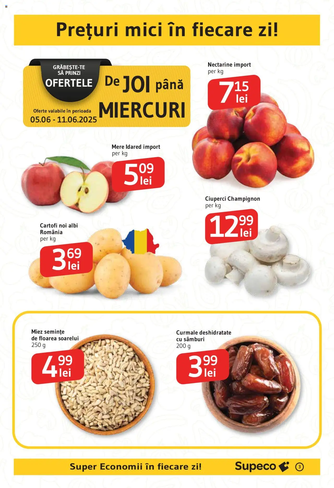 Catalog Supeco 5 - 17 Iunie 2025 | Pagina 3 | Produse: Temizlik kovası, Ciuperci, Mere, Cartofi