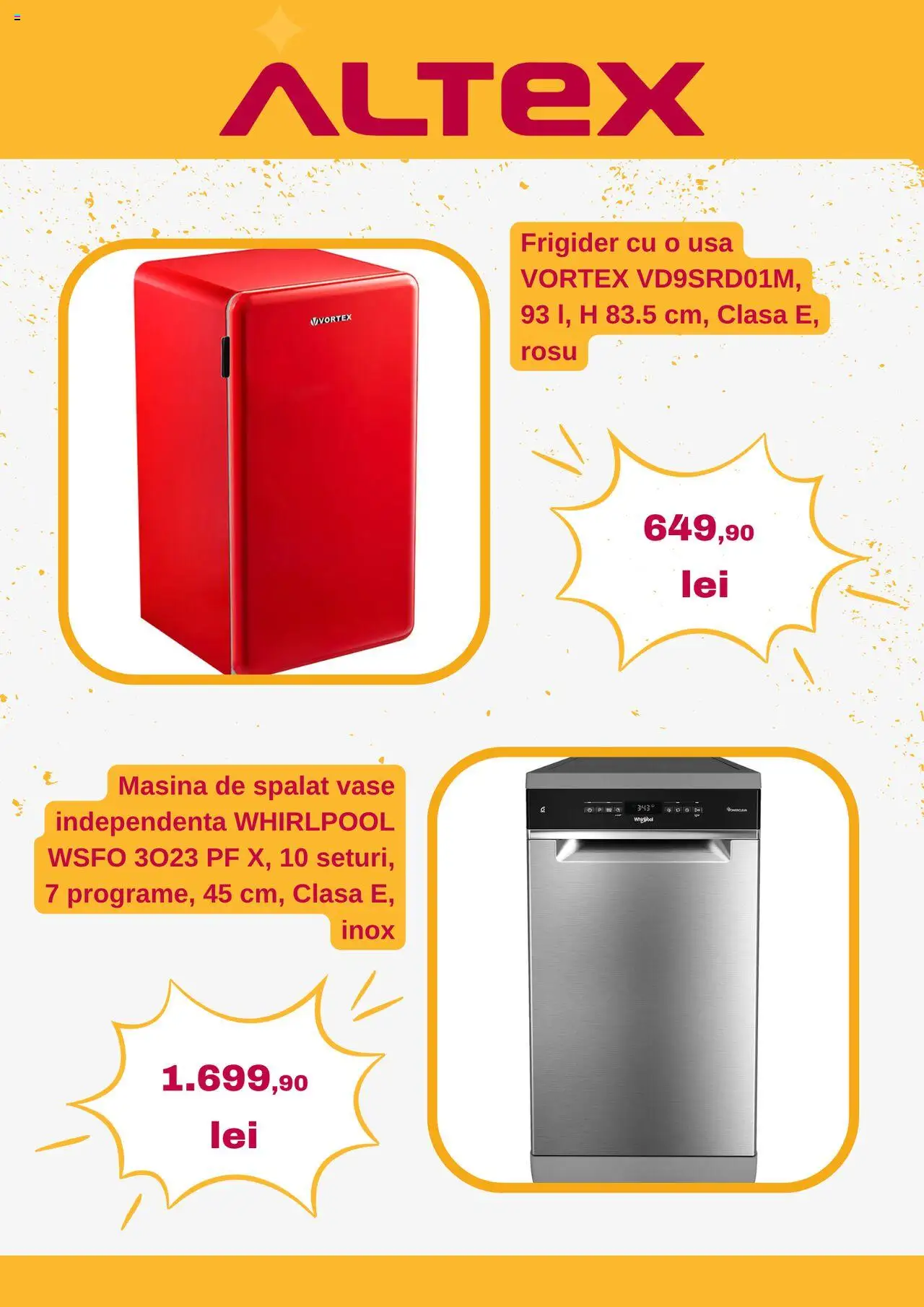 Catalog Altex 5 - 10 Iunie 2025 | Pagina 6 | Produse: Frigider, Mașină De Spălat, Mașină De Spălat Vase, Ușă