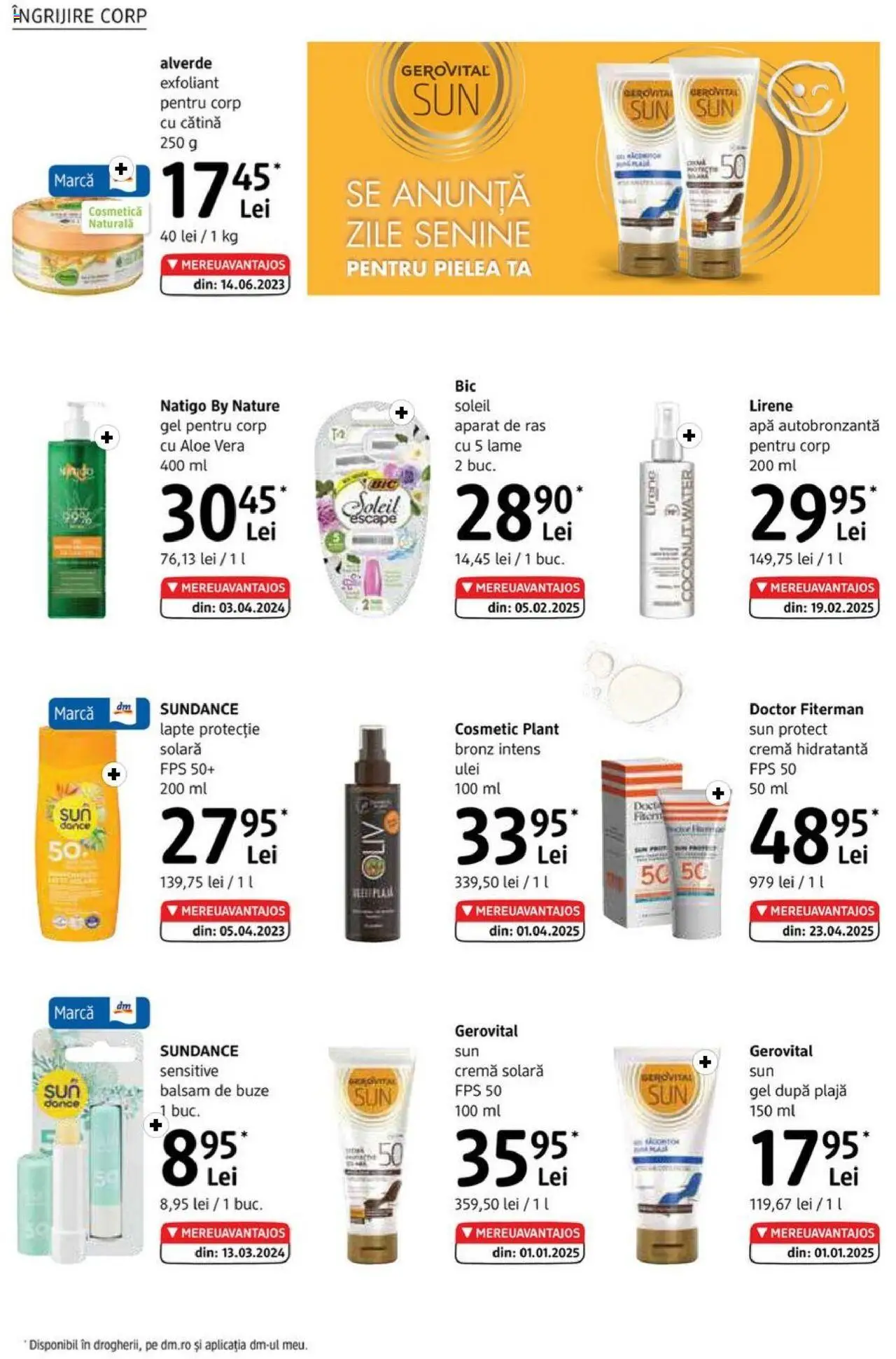 Catalog DM Drogerie Markt 5 - 30 Iunie 2025 | Pagina 10 | Produse: Aparat De Ras, Lapte, Ulei, Apă