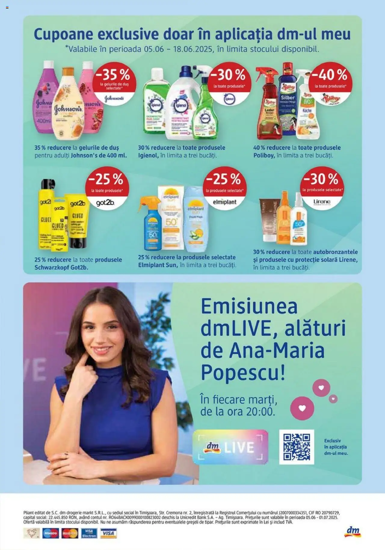 Catalog DM Drogerie Markt 5 - 30 Iunie 2025 | Pagina 24 | Produse: Duș, Protecție solară