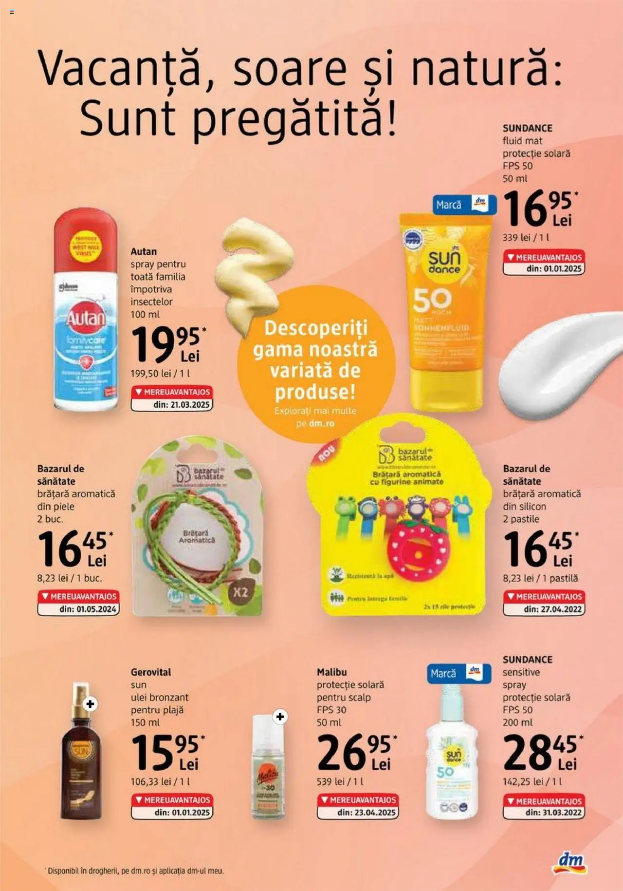 Catalog DM Drogerie Markt 5 - 30 Iunie 2025 | Pagina 3 | Produse: Brățară, Ulei, Protecție solară