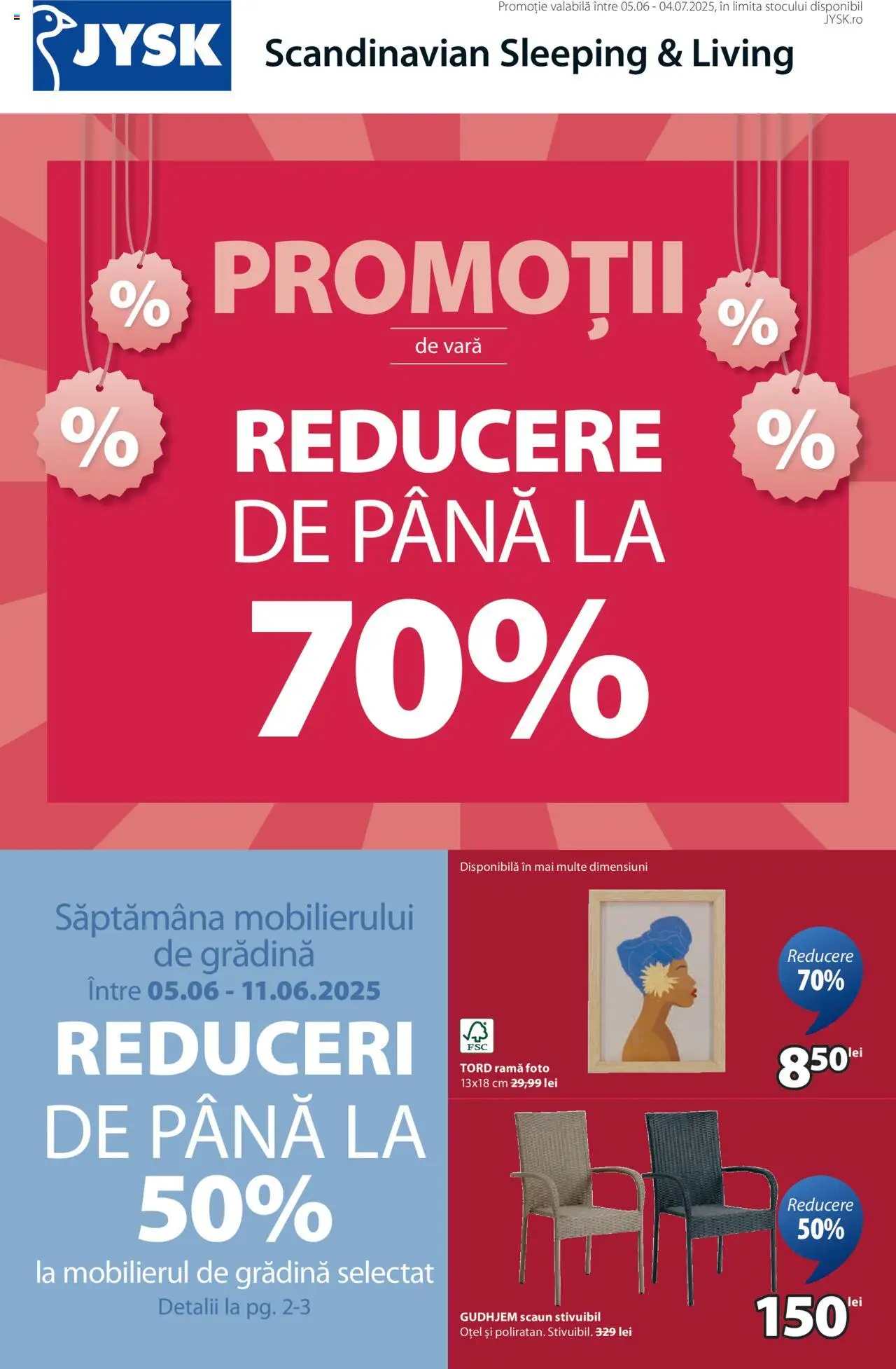 Catalog JYSK 5 Iunie - 3 Iulie 2025 | Pagina 1 | Produse: Scaun, Ramă foto