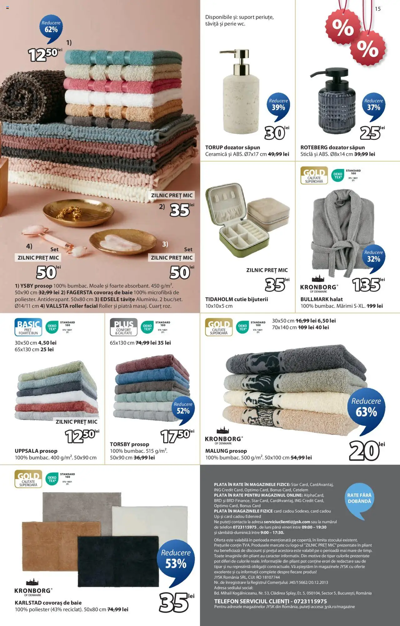 Catalog JYSK 5 Iunie - 3 Iulie 2025 | Pagina 15 | Produse: Telefon, Cutie, Covoraș de baie, Săpun