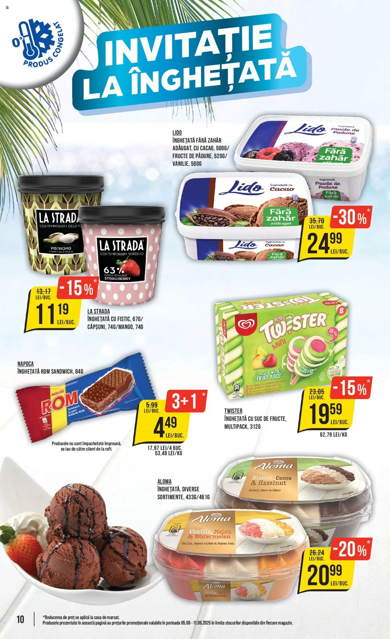 Catalog Mega Image 5 - 10 Iunie 2025 | Pagina 10 | Produse: Duș, Cacao, Înghețată, Fructe
