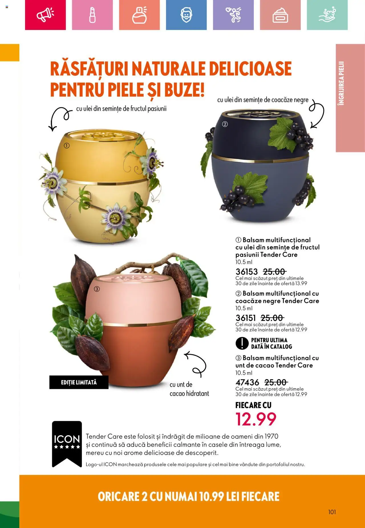 Catalog Oriflame 6 - 25 Iulie 2025 | Pagina 101 | Produse: Balsam, Unt, Ulei, Cacao