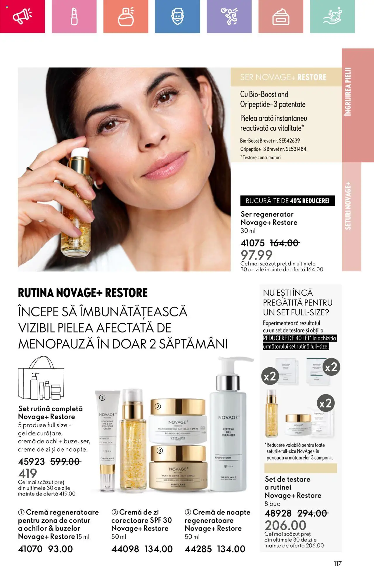Catalog Oriflame 6 - 25 Iulie 2025 | Pagina 117 | Produse: Cremă de zi, Cremă de noapte, Cremă