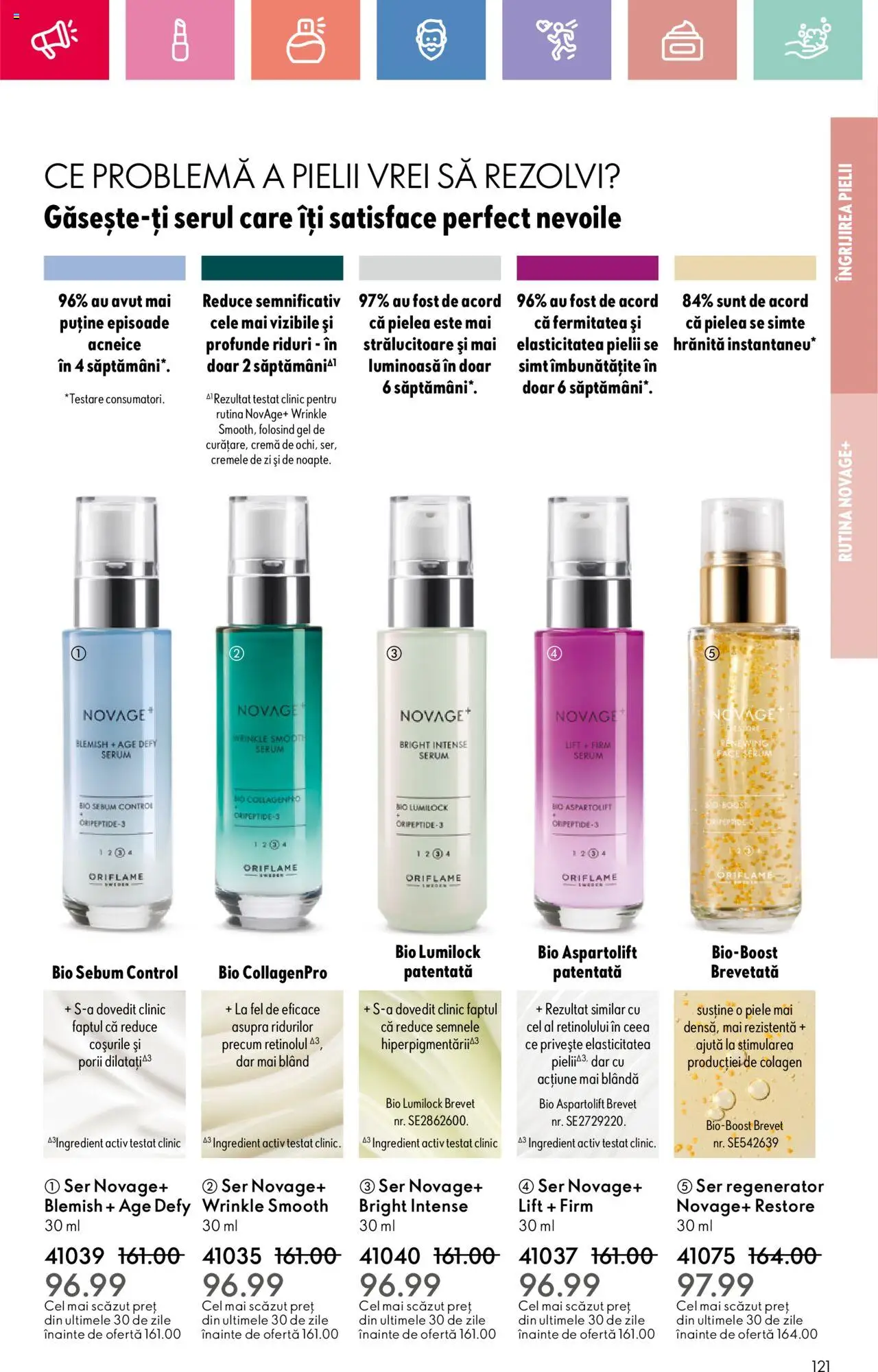 Catalog Oriflame 6 - 25 Iulie 2025 | Pagina 121 | Produse: Şerit ödül, Serum, Cremă