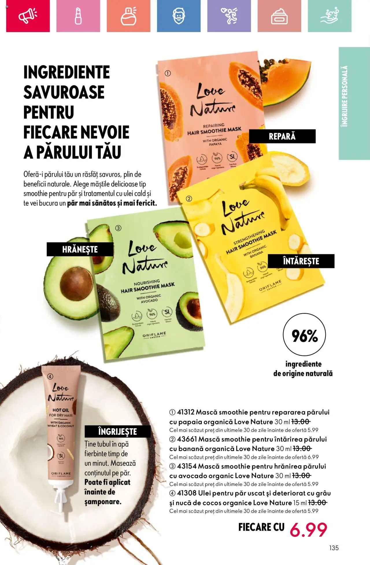 Catalog Oriflame 6 - 25 Iulie 2025 | Pagina 135 | Produse: Ulei, Avocado, Boncuklu Oyuncakları, Smoothie
