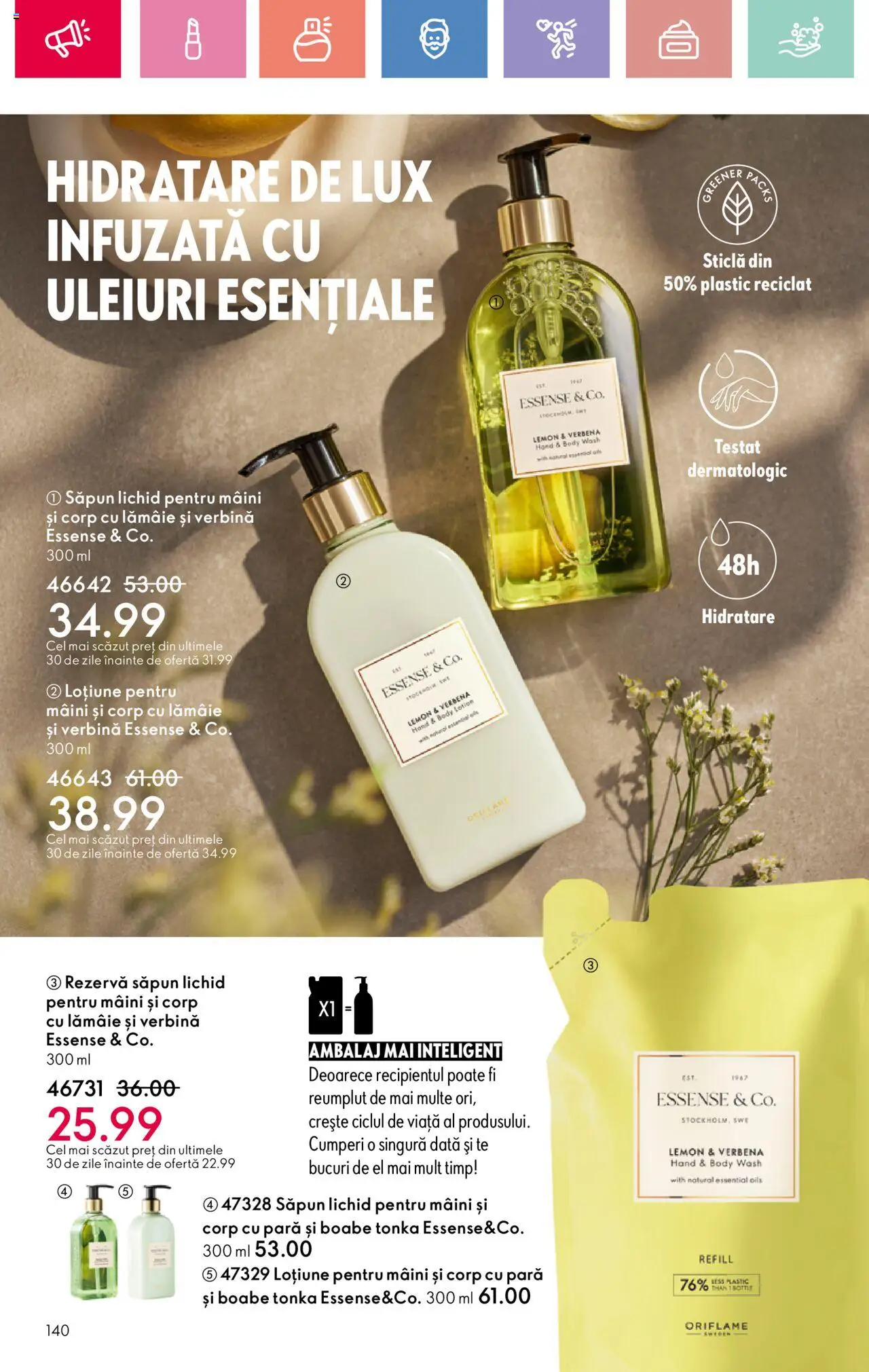 Catalog Oriflame 6 - 25 Iulie 2025 | Pagina 140 | Produse: Pară, Săpun, Săpun lichid, Rezervă săpun