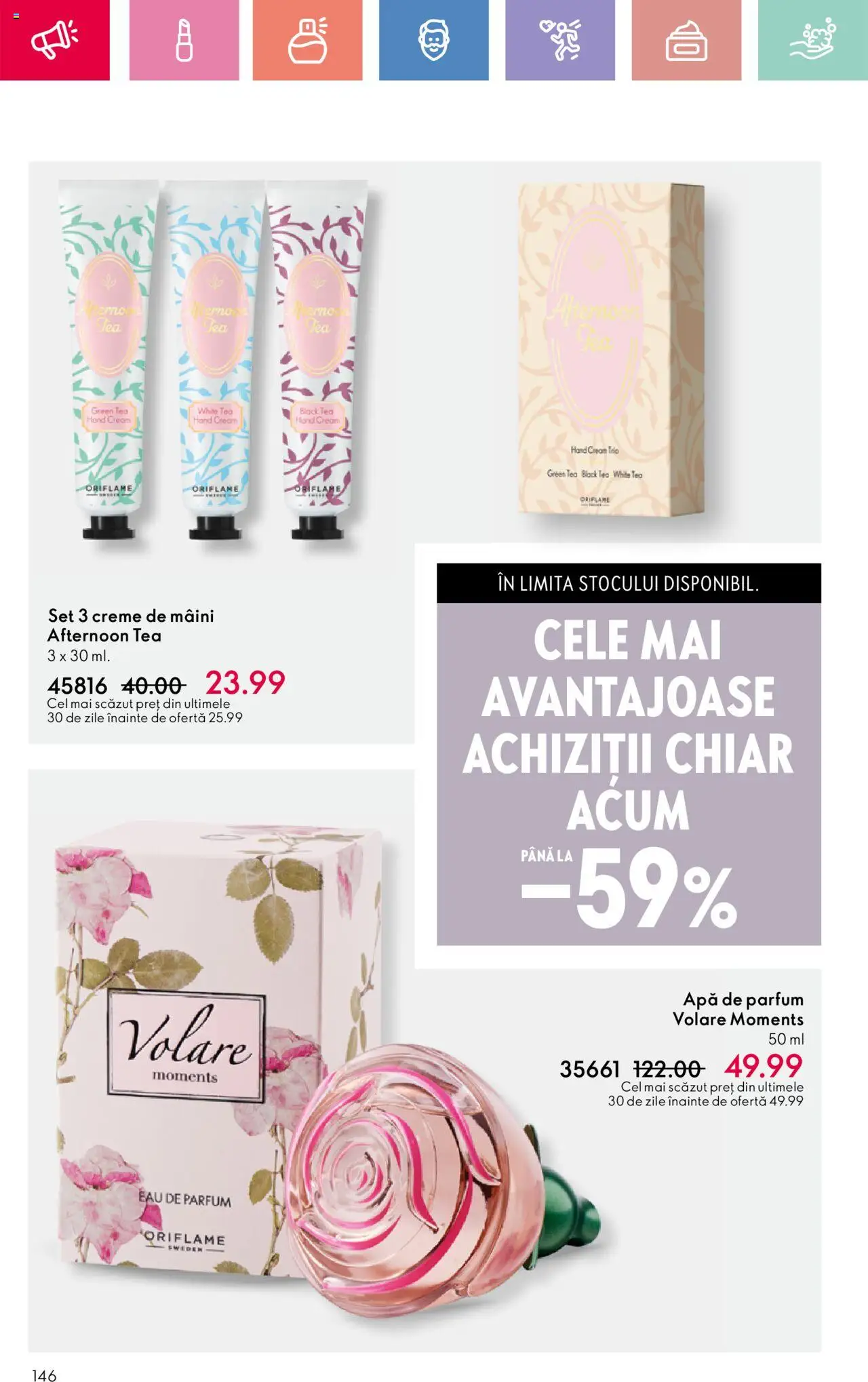 Catalog Oriflame 6 - 25 Iulie 2025 | Pagina 146 | Produse: Apă de parfum, Parfum, Apă
