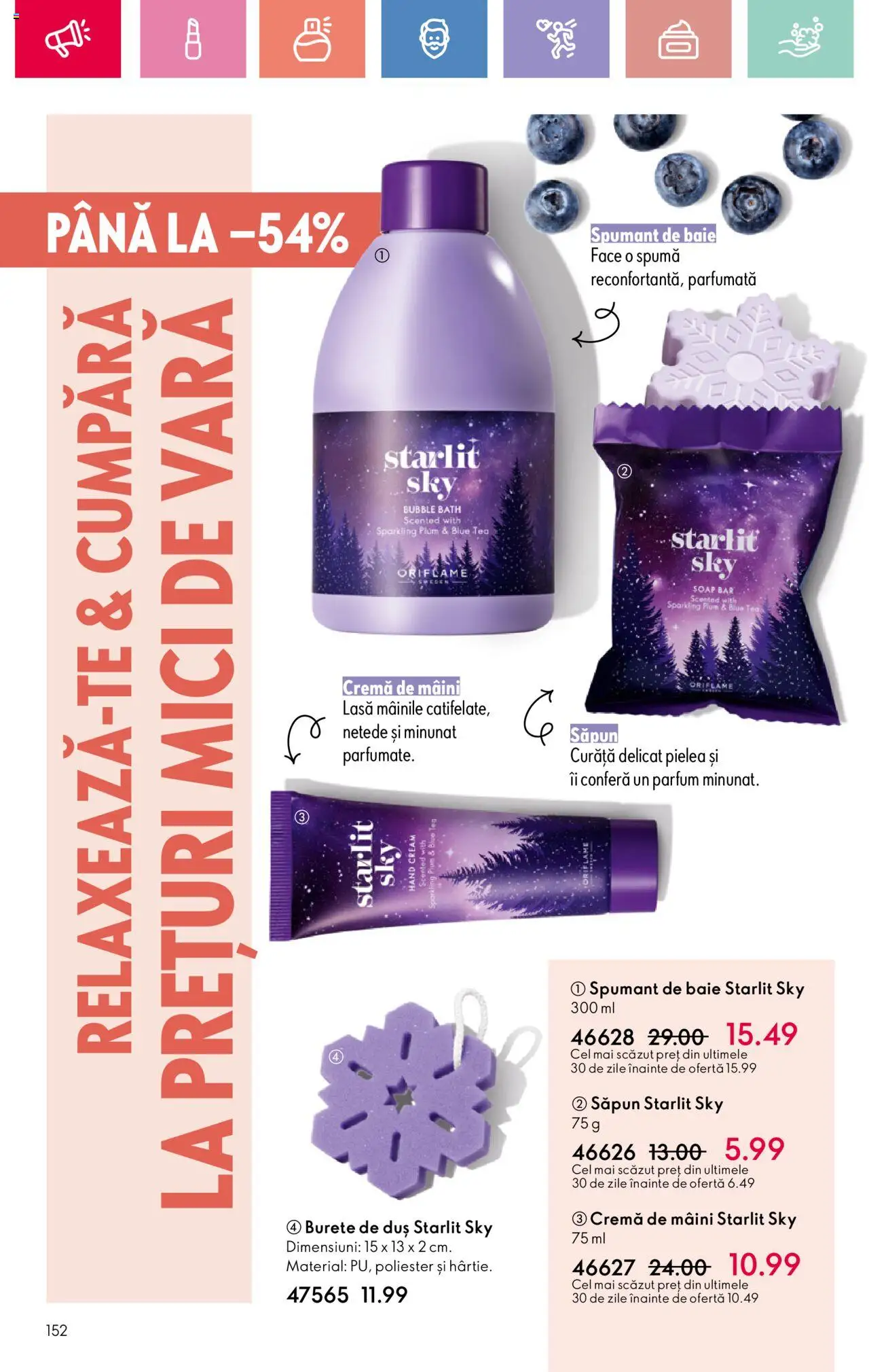Catalog Oriflame 6 - 25 Iulie 2025 | Pagina 152 | Produse: Mici, Cremă, Cremă de mâini, Săpun