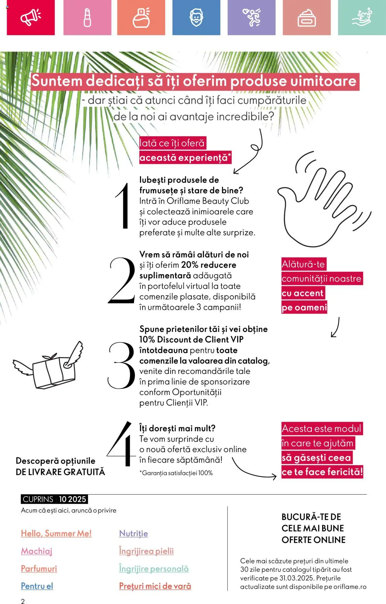Catalog Oriflame 6 - 25 Iulie 2025 | Pagina 2 | Produse: Mici, Machiaj