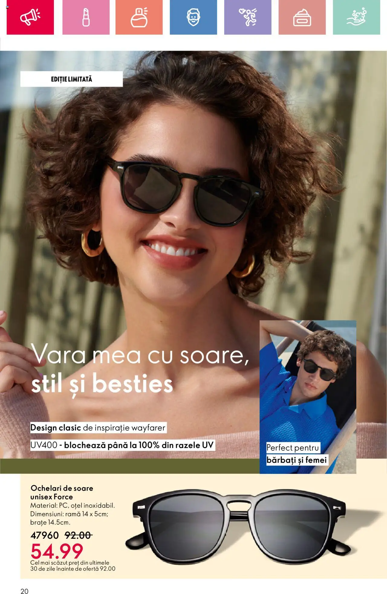 Catalog Oriflame 6 - 25 Iulie 2025 | Pagina 20 | Produse: Ochelari, Ochelari de soare