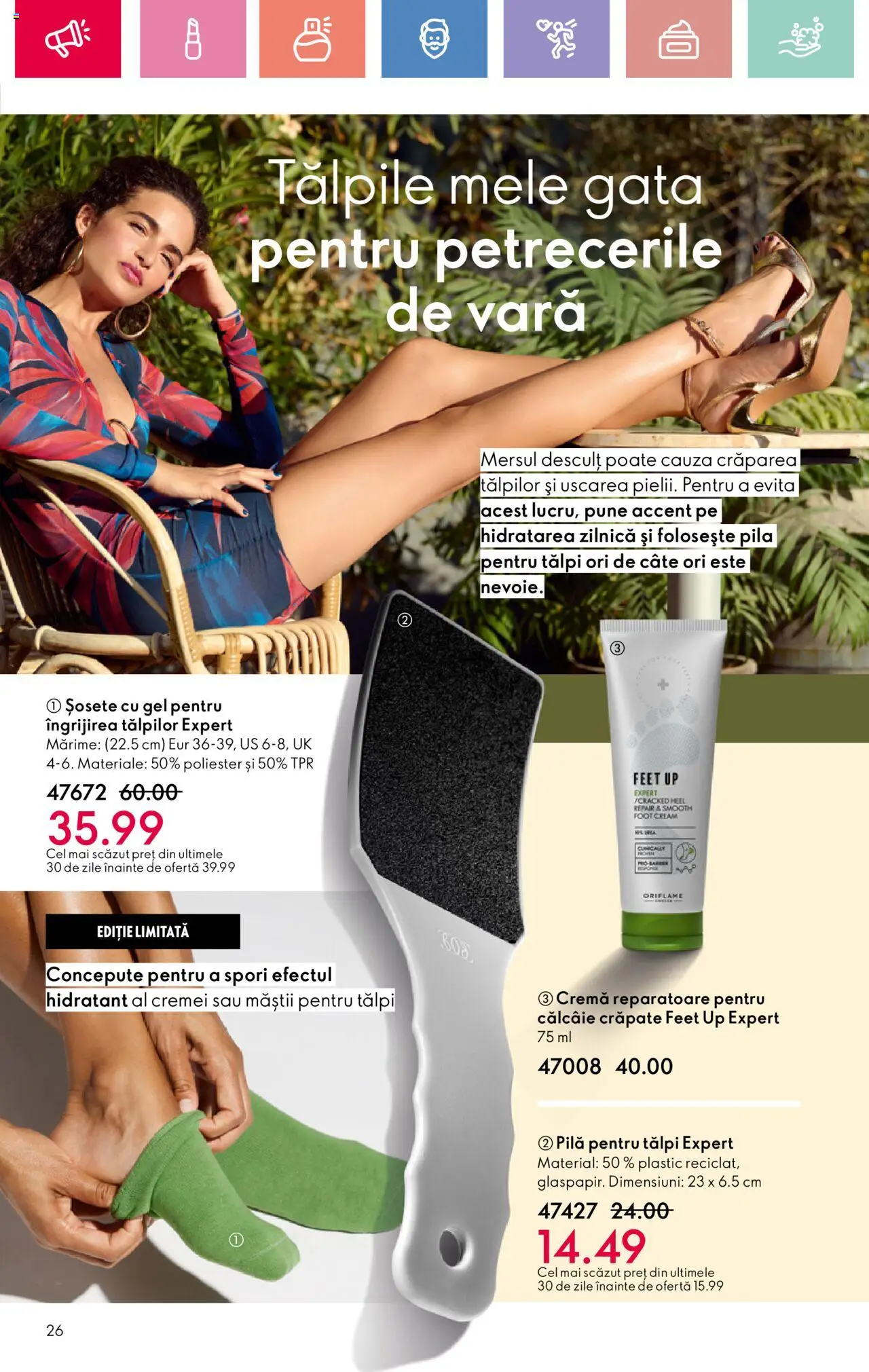 Catalog Oriflame 6 - 25 Iulie 2025 | Pagina 26 | Produse: Cremă, Șosete