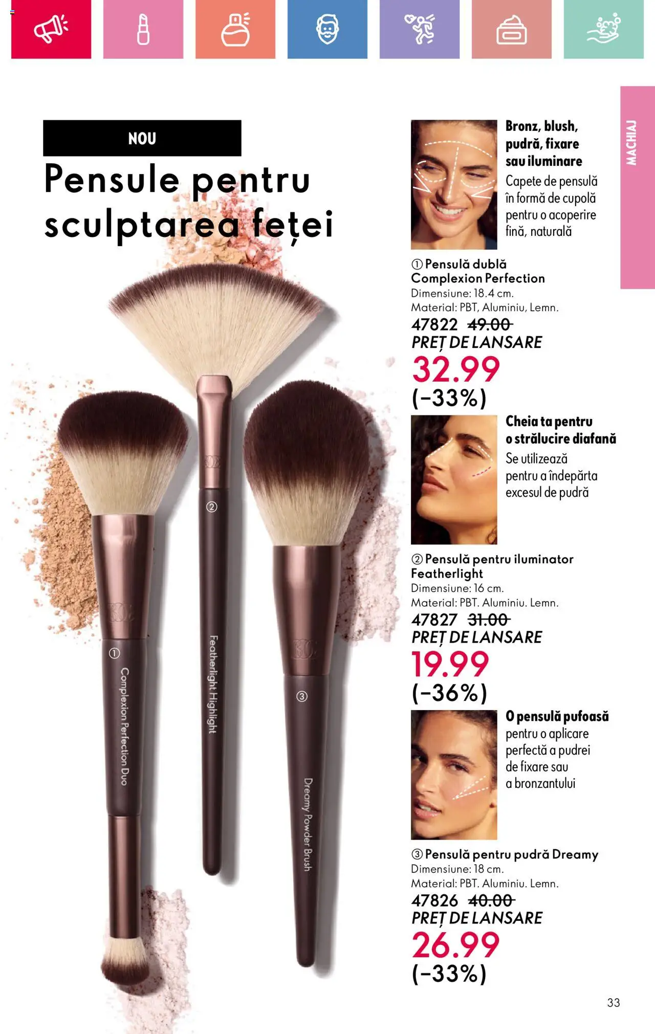 Catalog Oriflame 6 - 25 Iulie 2025 | Pagina 33 | Produse: Machiaj, Pudră, Iluminator
