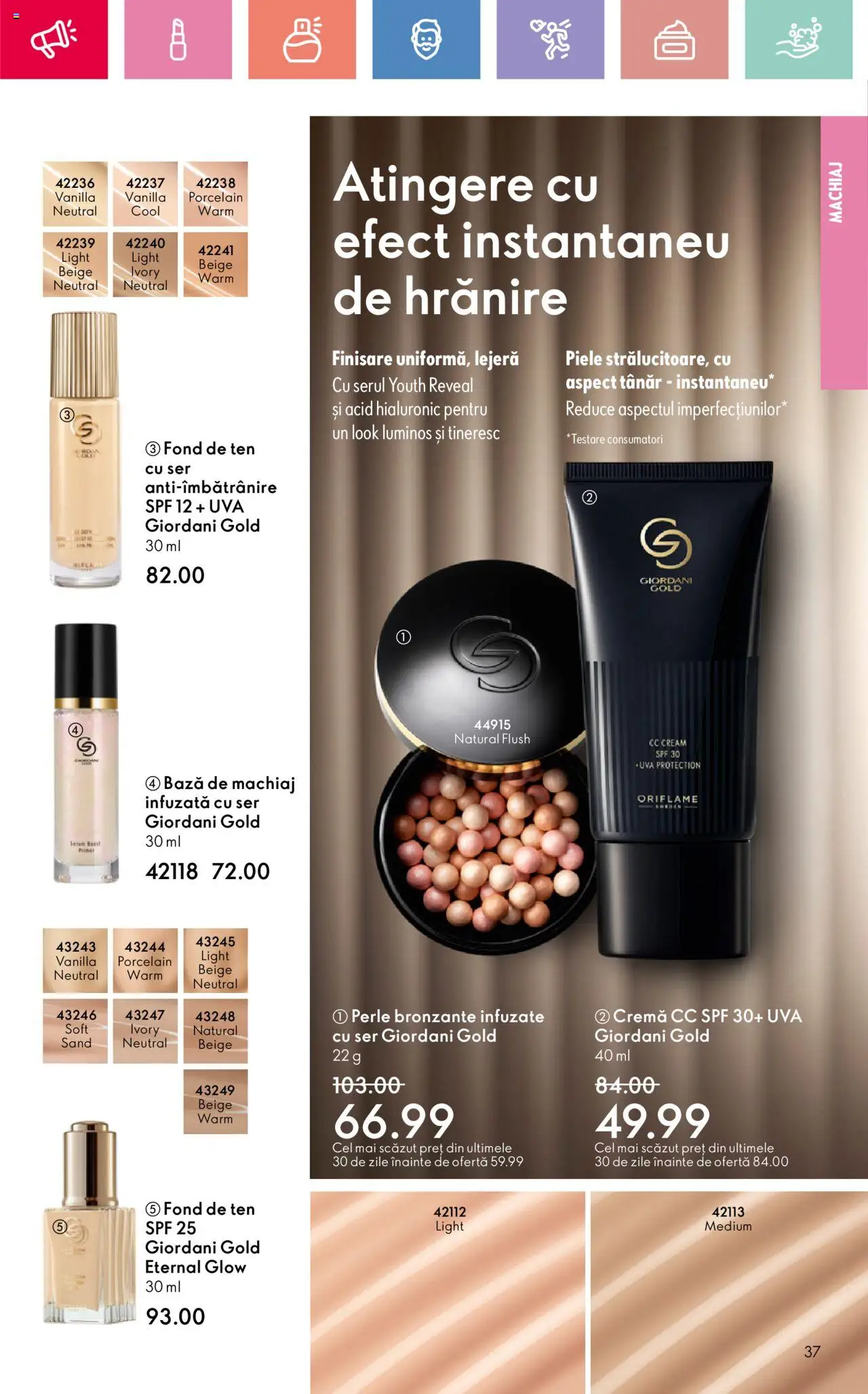 Catalog Oriflame 6 - 25 Iulie 2025 | Pagina 37 | Produse: Fond de ten, Akrilik boya, Machiaj, Cremă