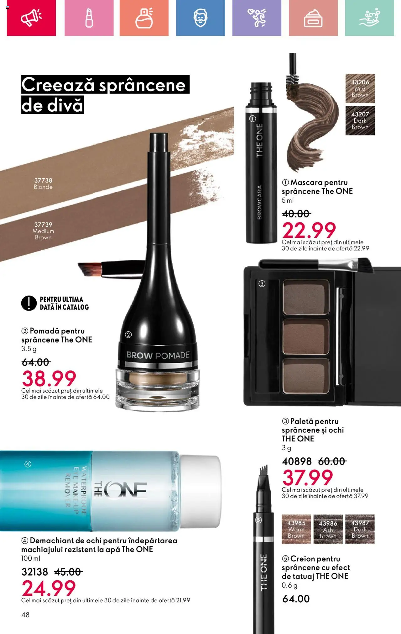 Catalog Oriflame 6 - 25 Iulie 2025 | Pagina 48 | Produse: Demachiant, Mascara, Demachiant de ochi, Apă