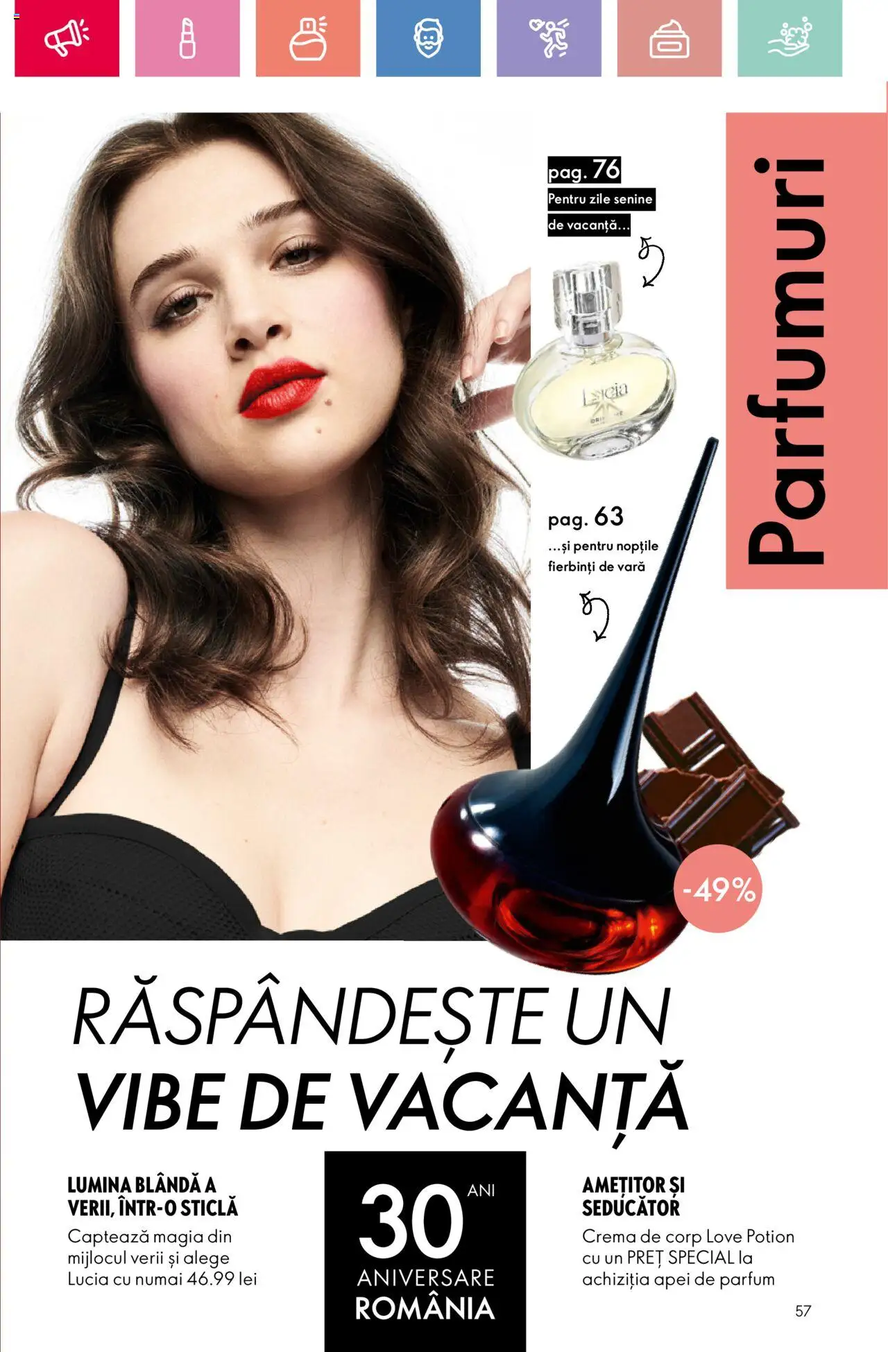 Catalog Oriflame 6 - 25 Iulie 2025 | Pagina 57 | Produse: Tavuk suyu, Parfum, Cremă, Cremă de corp
