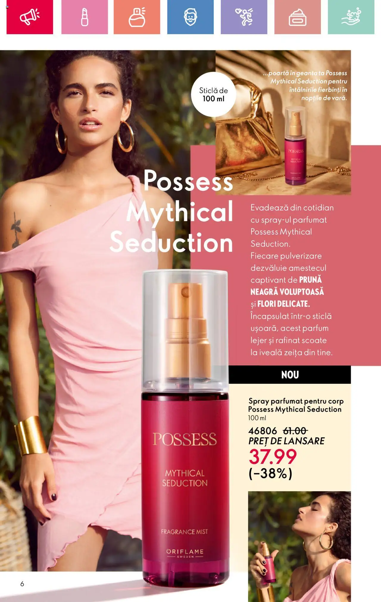 Catalog Oriflame 6 - 25 Iulie 2025 | Pagina 6 | Produse: Geantă, Parfum