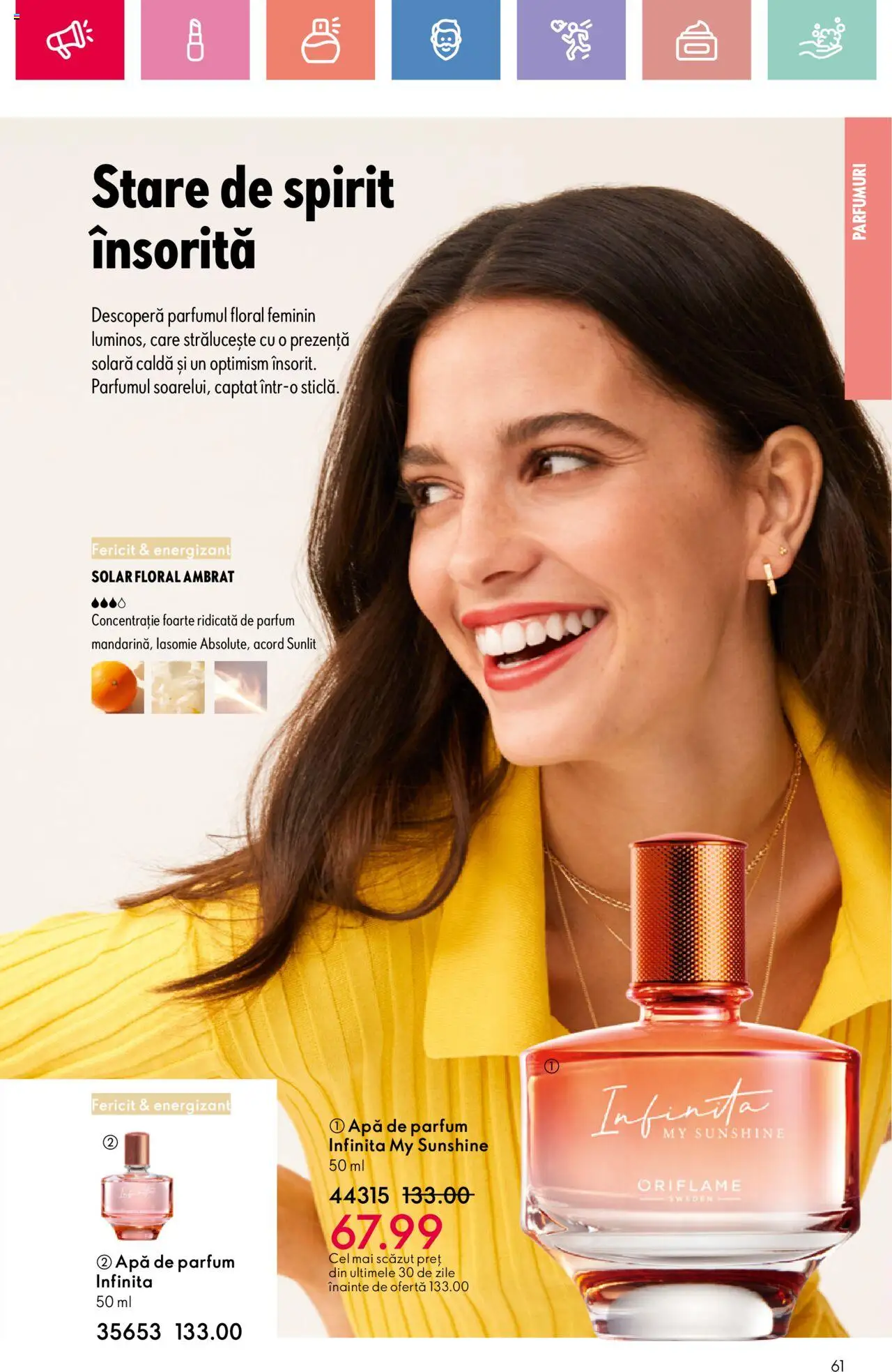 Catalog Oriflame 6 - 25 Iulie 2025 | Pagina 61 | Produse: Apă de parfum, Parfum, Apă