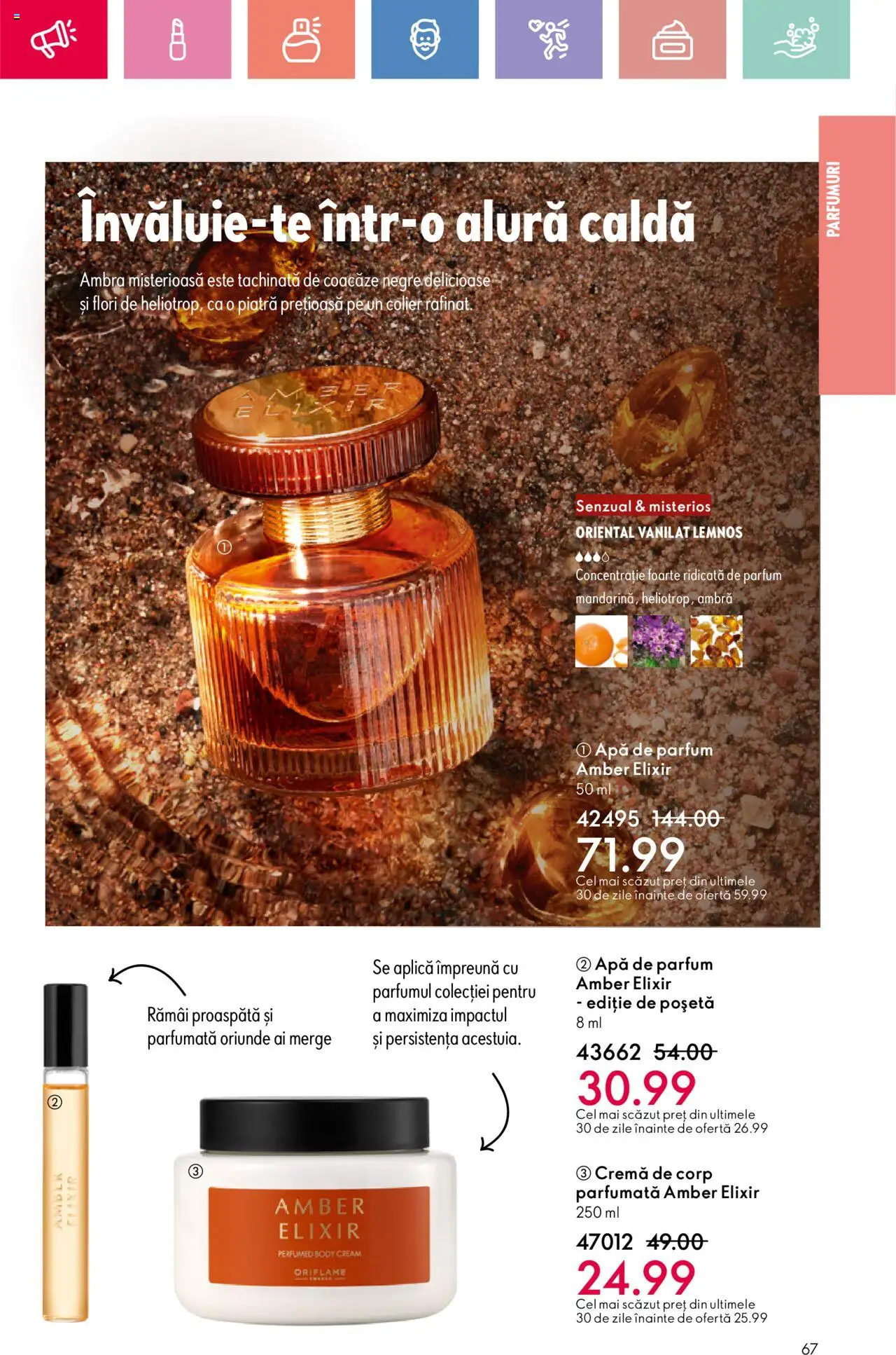Catalog Oriflame 6 - 25 Iulie 2025 | Pagina 67 | Produse: Apă de parfum, Colier, Parfum, Cremă de corp