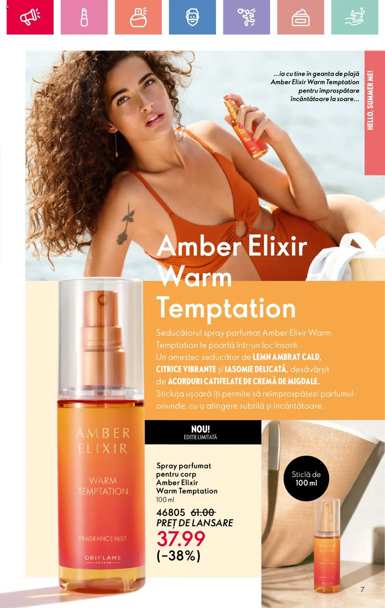 Catalog Oriflame 6 - 25 Iulie 2025 | Pagina 7 | Produse: Elixir, Geantă, Cremă