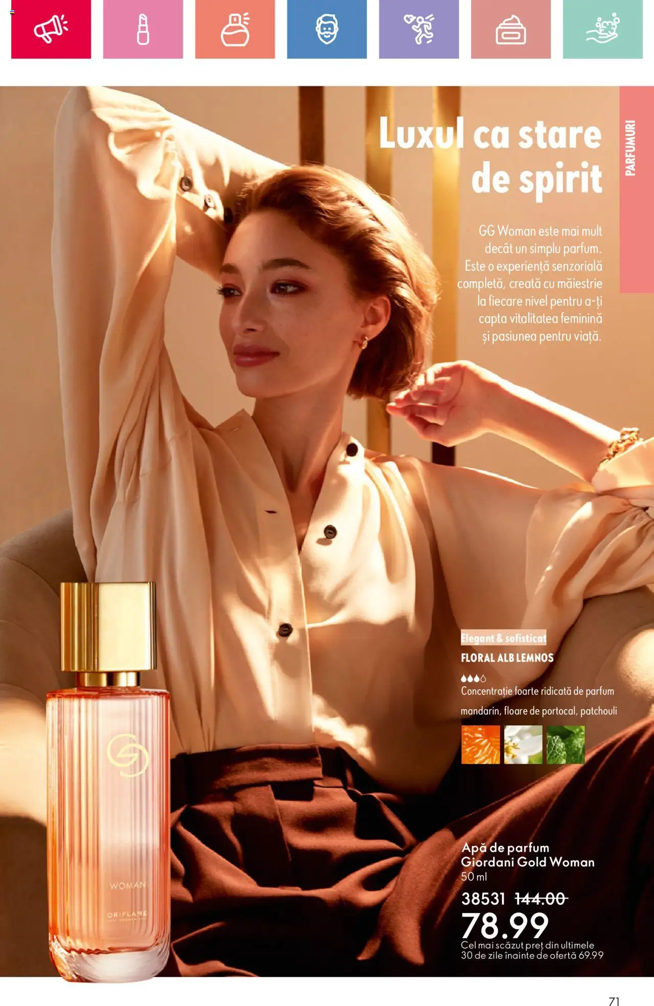 Catalog Oriflame 6 - 25 Iulie 2025 | Pagina 71 | Produse: Apă de parfum, Parfum, Apă