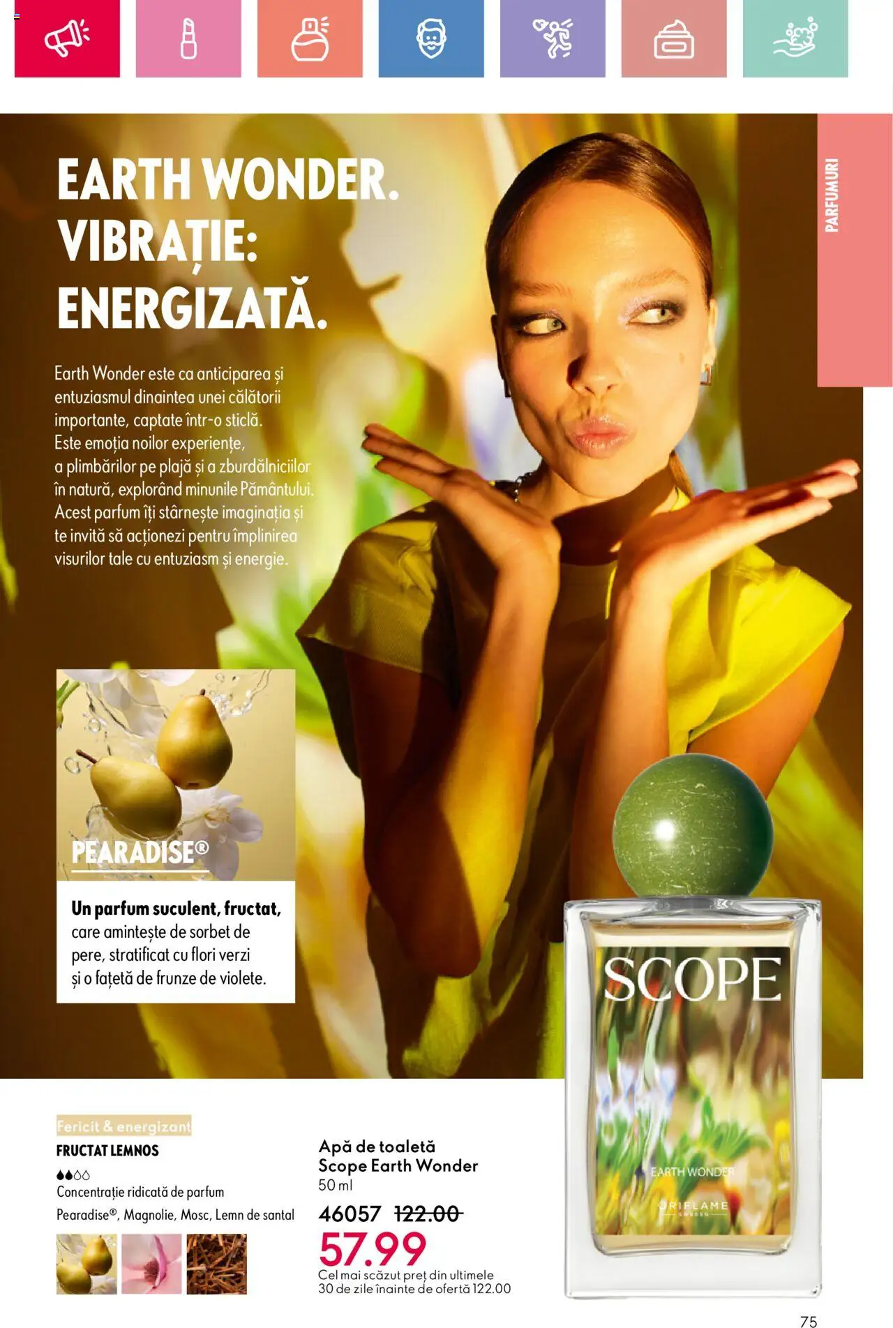 Catalog Oriflame 6 - 25 Iulie 2025 | Pagina 75 | Produse: Toaletă, Parfum, Apă de toaletă, Apă