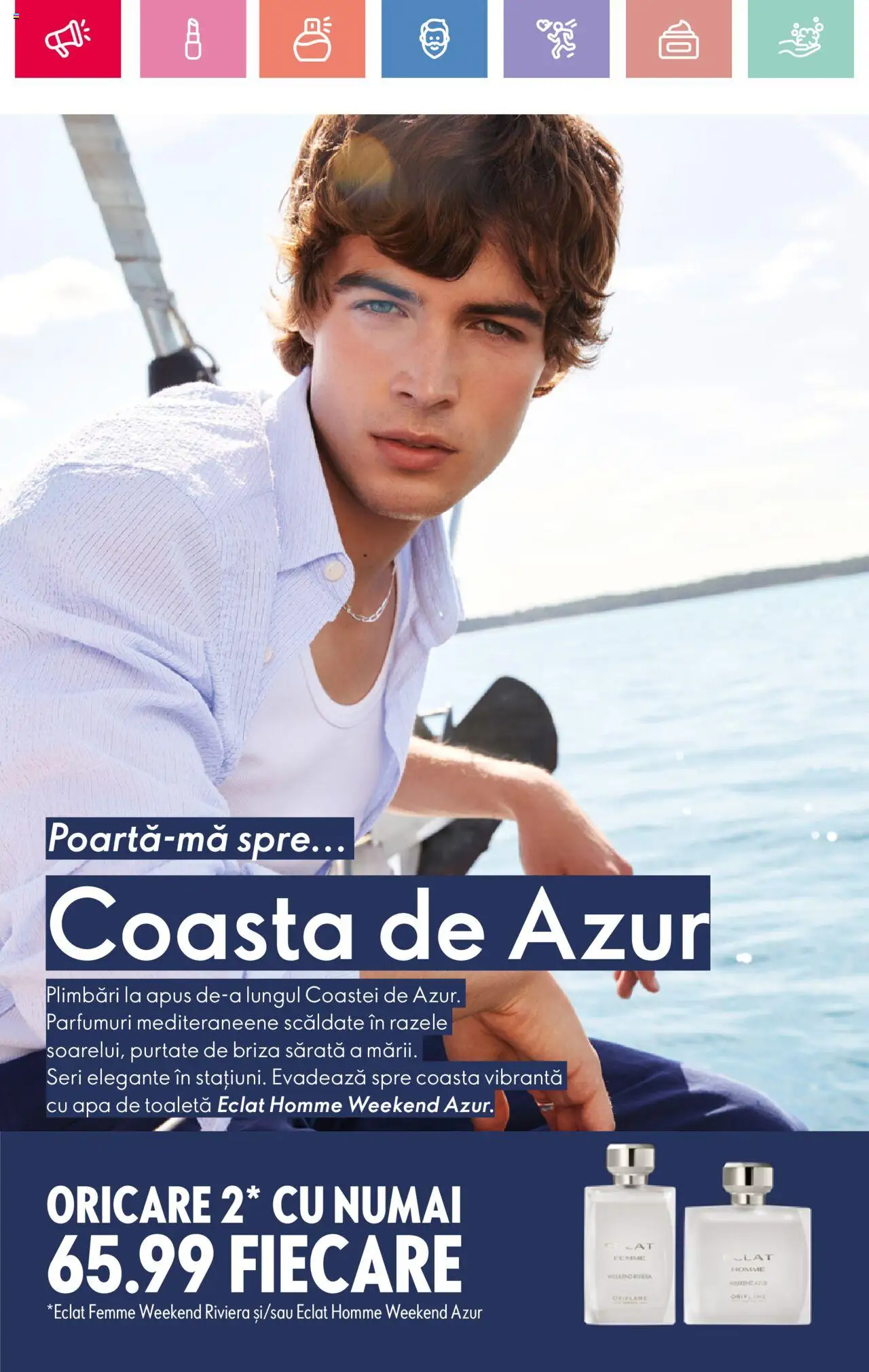 Catalog Oriflame 6 - 25 Iulie 2025 | Pagina 80 | Produse: Toaletă, Apă de toaletă, Apă