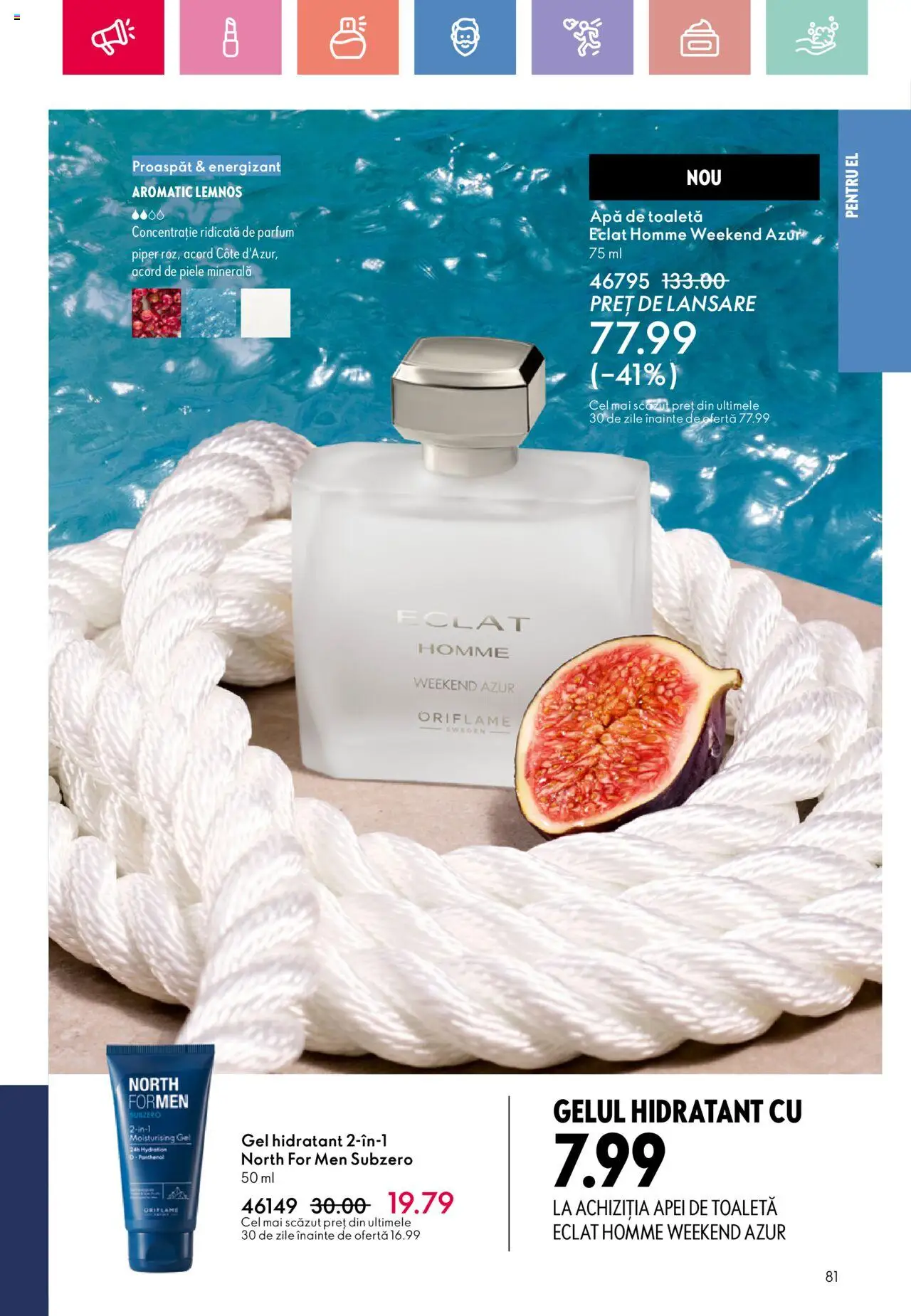 Catalog Oriflame 6 - 25 Iulie 2025 | Pagina 81 | Produse: Toaletă, Apă de toaletă, Apă, Piper