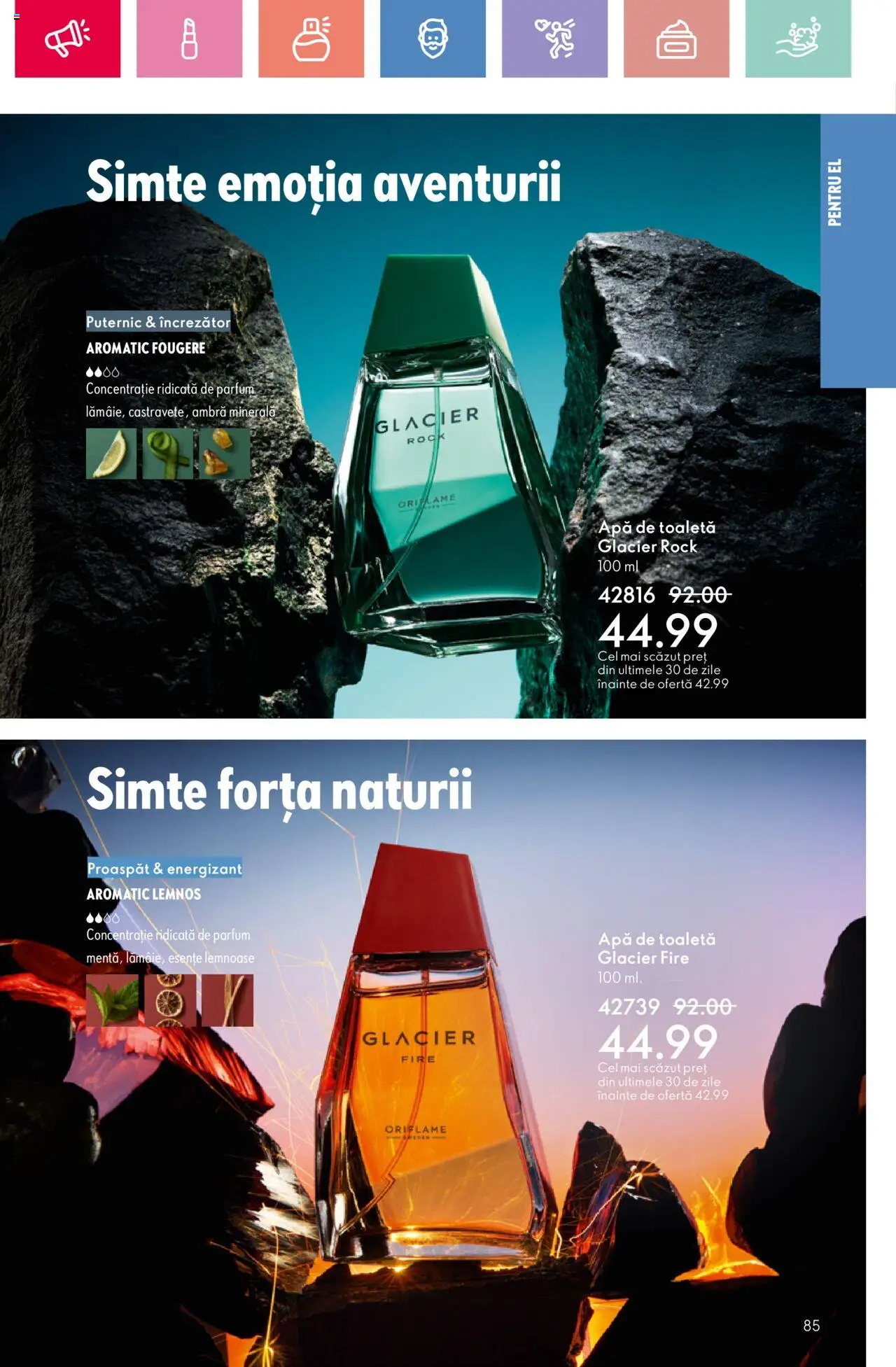 Catalog Oriflame 6 - 25 Iulie 2025 | Pagina 85 | Produse: Toaletă, Parfum, Apă de toaletă, Apă