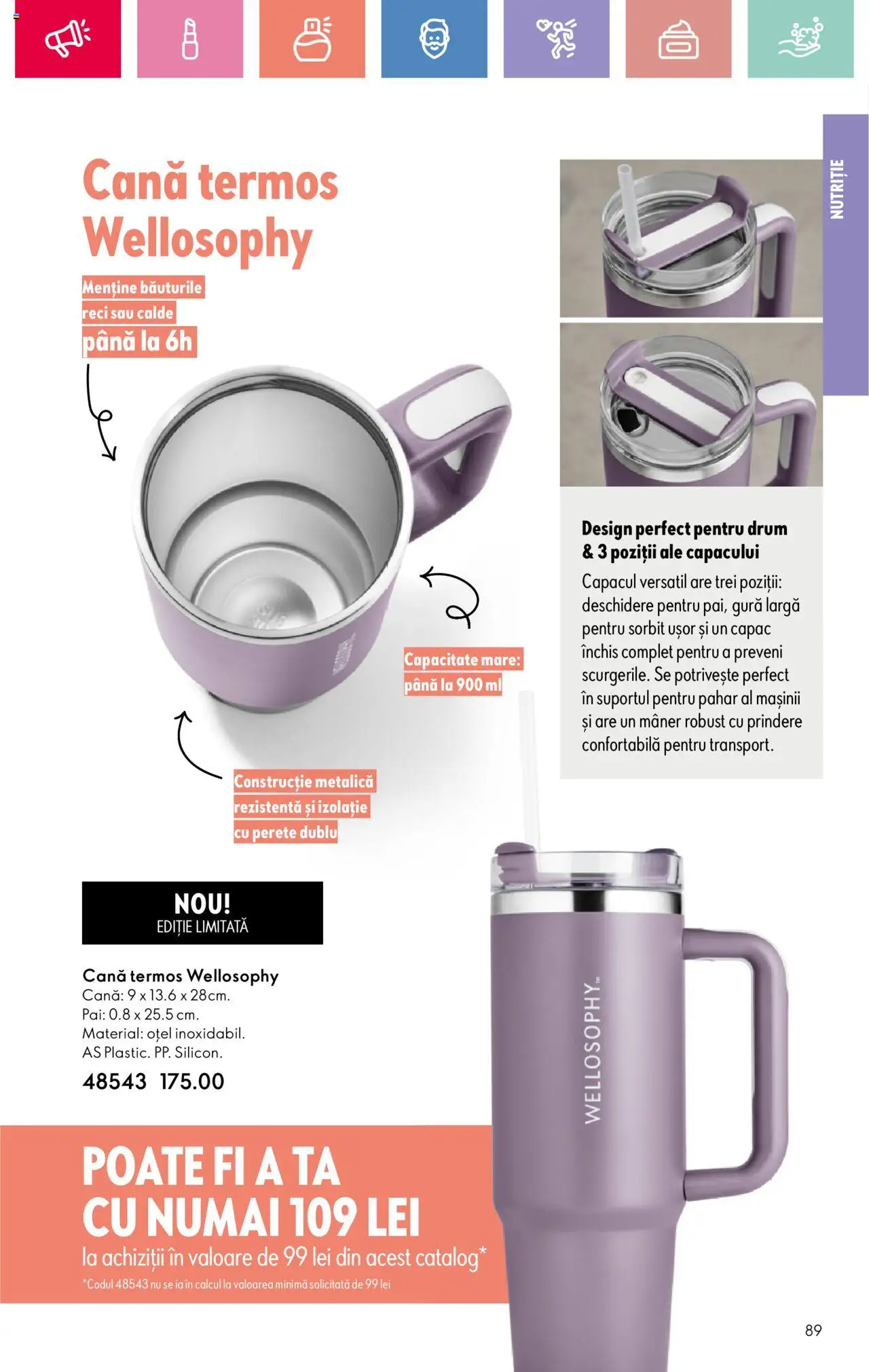 Catalog Oriflame 6 - 25 Iulie 2025 | Pagina 89 | Produse: Mâner, Termos