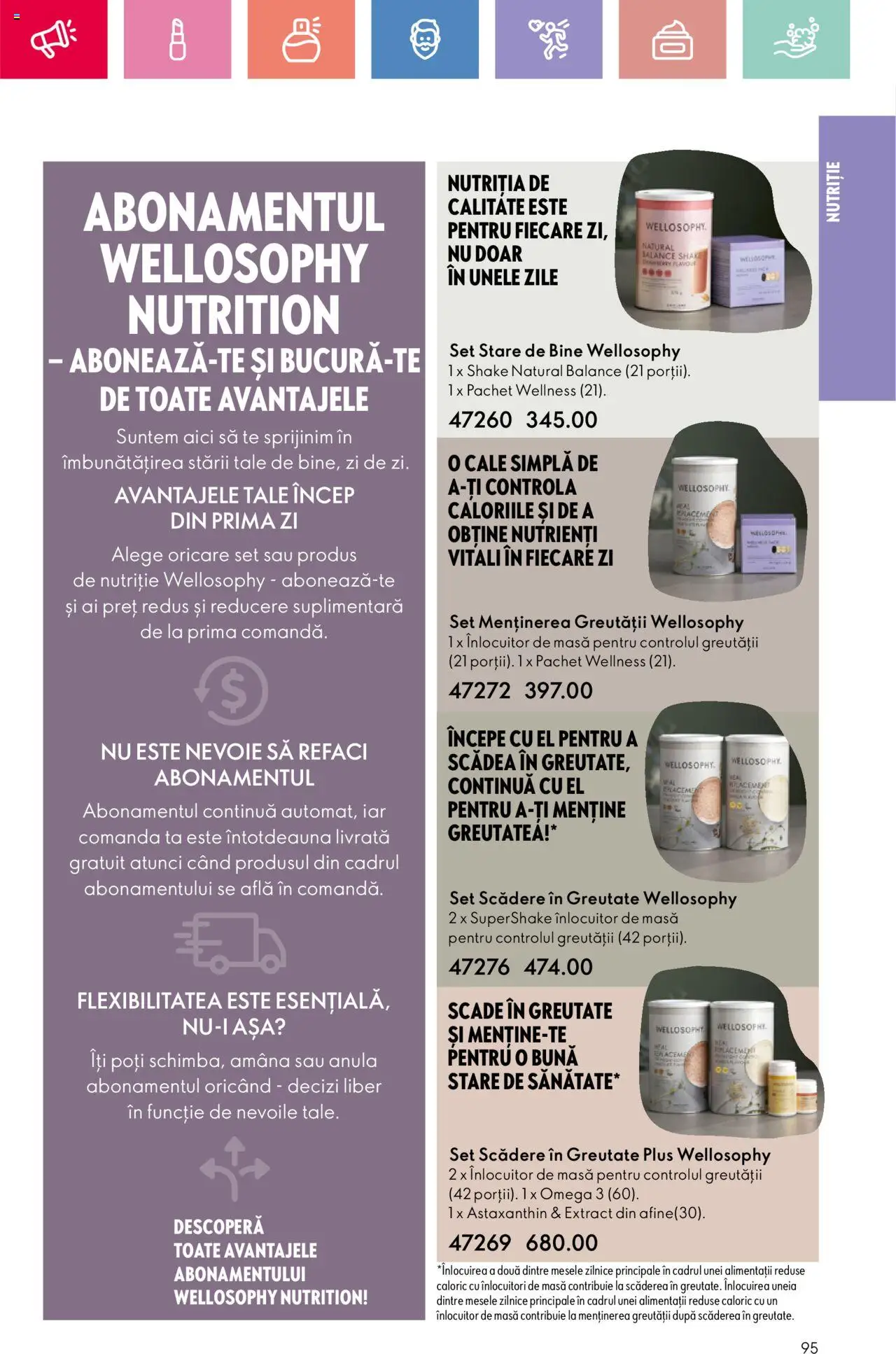 Catalog Oriflame 6 - 25 Iulie 2025 | Pagina 95 | Produse: Masă, Chaussures de ski, Shake