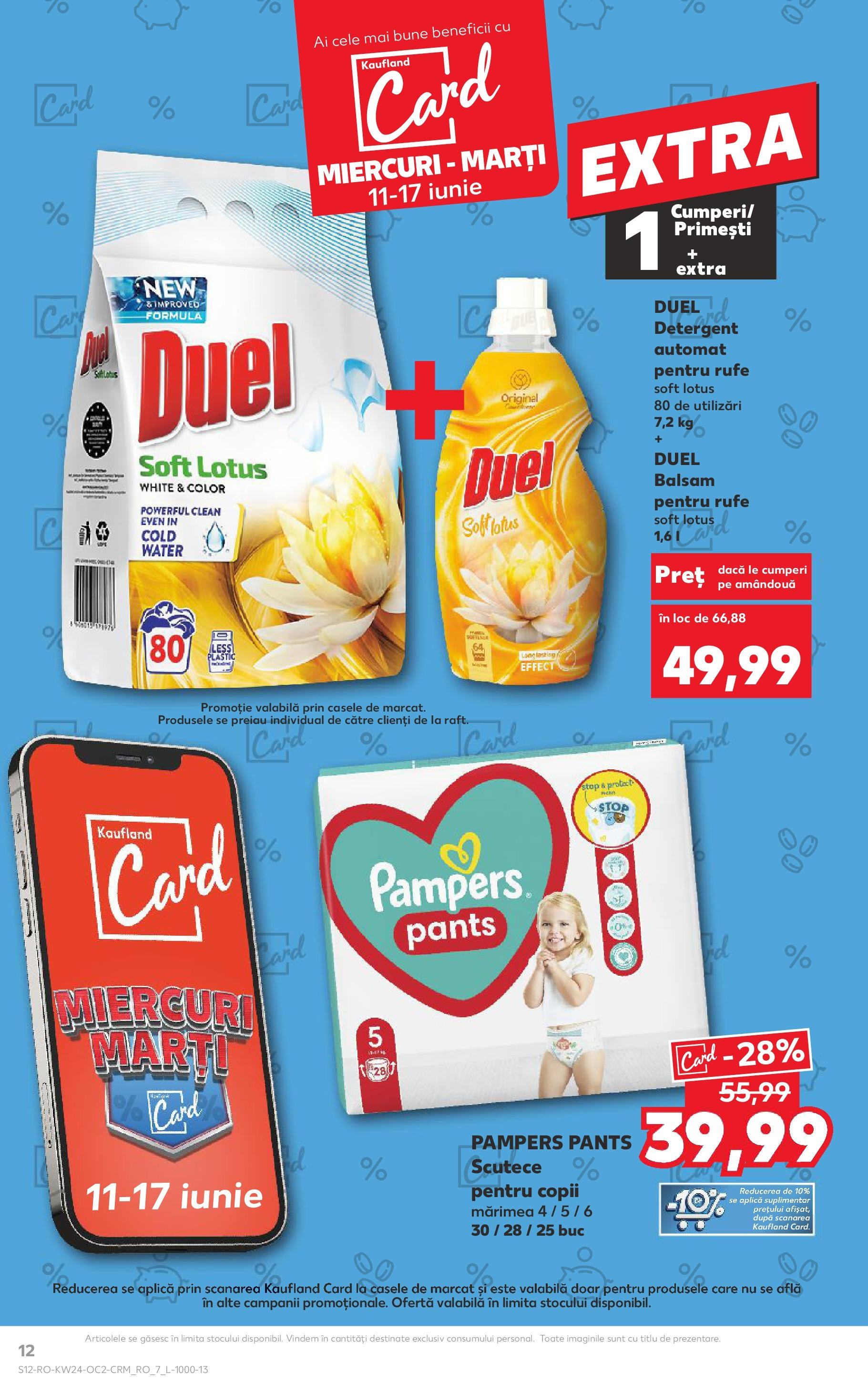 Catalog Kaufland 11 - 16 Iunie 2025 | Pagina 12 | Produse: Pomelo, Kedi Ödül Oyuncakları, Raft, Scutece