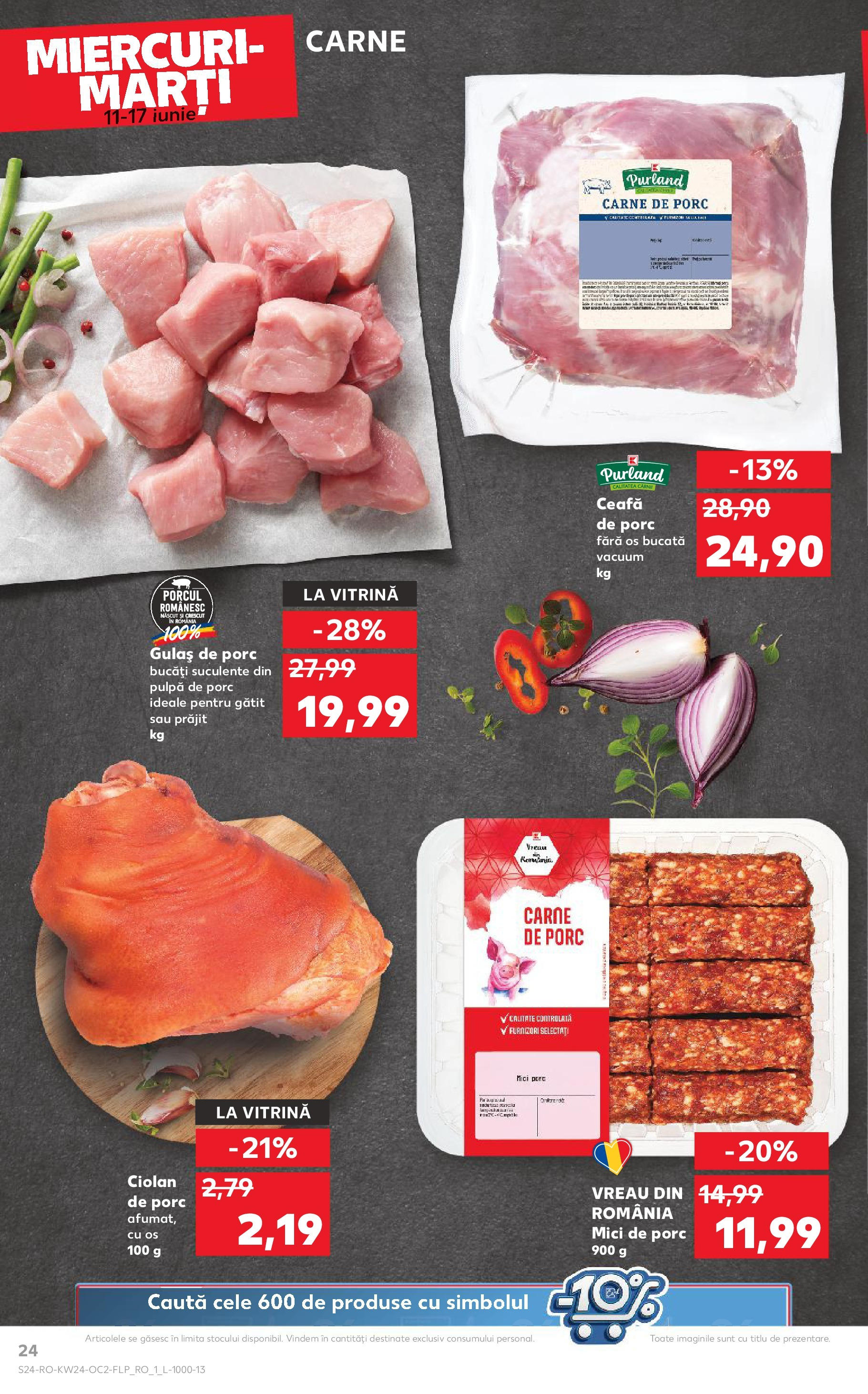 Catalog Kaufland 11 - 16 Iunie 2025 | Pagina 24 | Produse: Vitrină, Mici, Carne De Porc, Gulaș