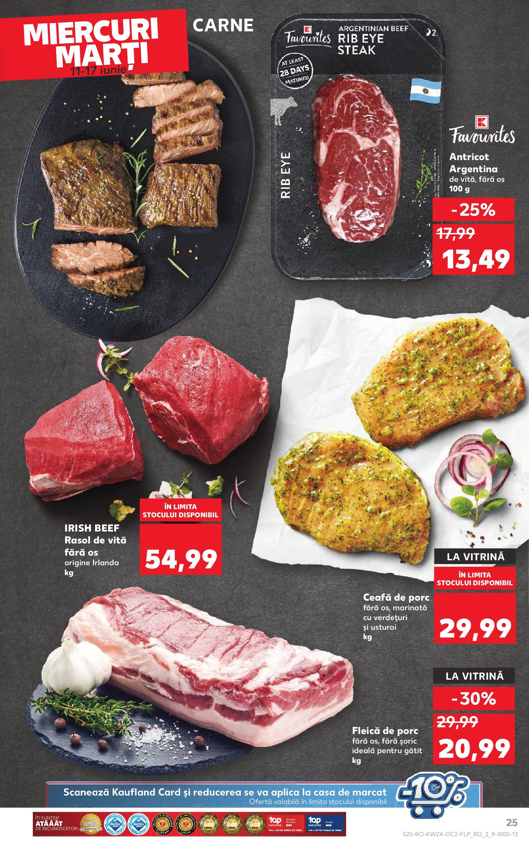 Catalog Kaufland 11 - 16 Iunie 2025 | Pagina 25 | Produse: Keçeli kalem, Vitrină, Fleică, Usturoi