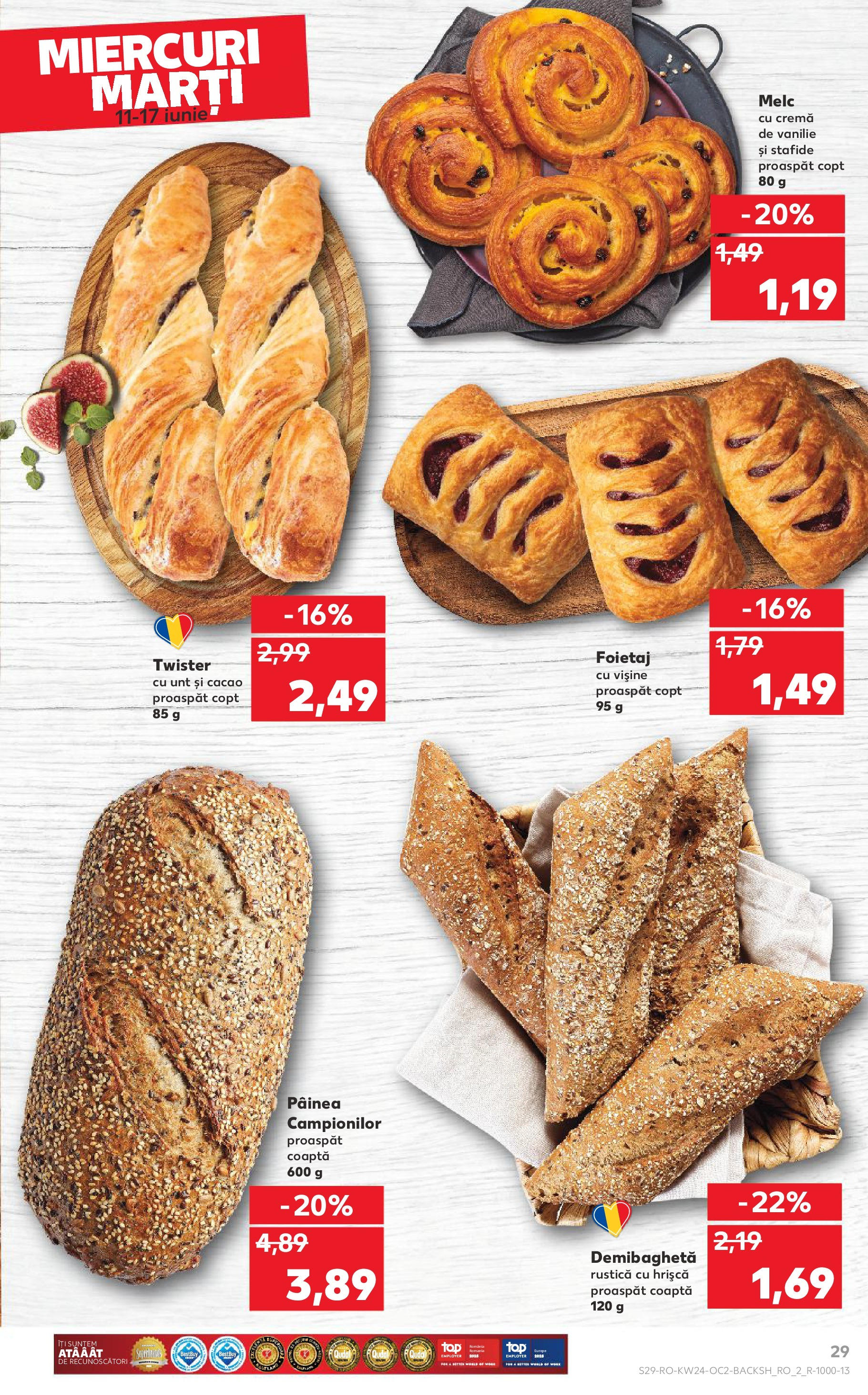 Catalog Kaufland 11 - 16 Iunie 2025 | Pagina 29 | Produse: Foietaj, Unt, Cacao, Stafide
