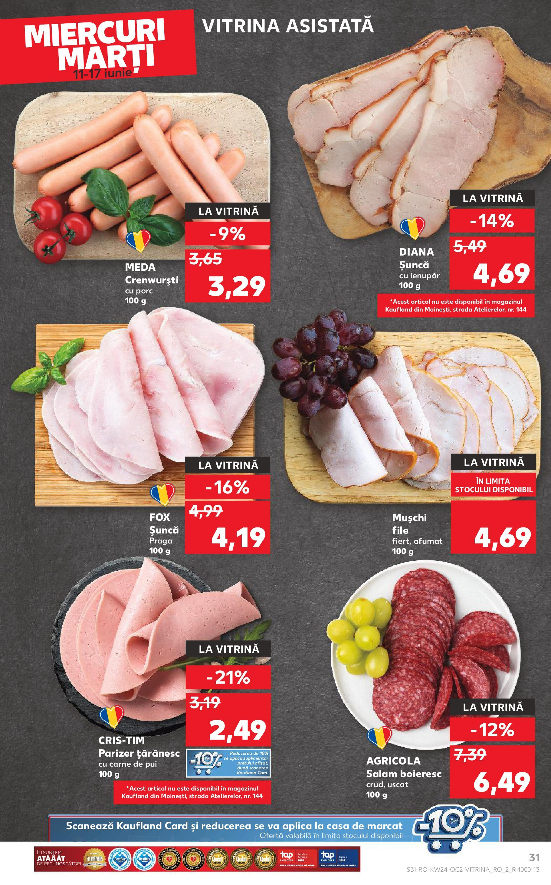 Catalog Kaufland 11 - 16 Iunie 2025 | Pagina 31 | Produse: Hacıyatmaz Kedi Oyuncağı, Vitrină, Șuncă, Carne De Pui