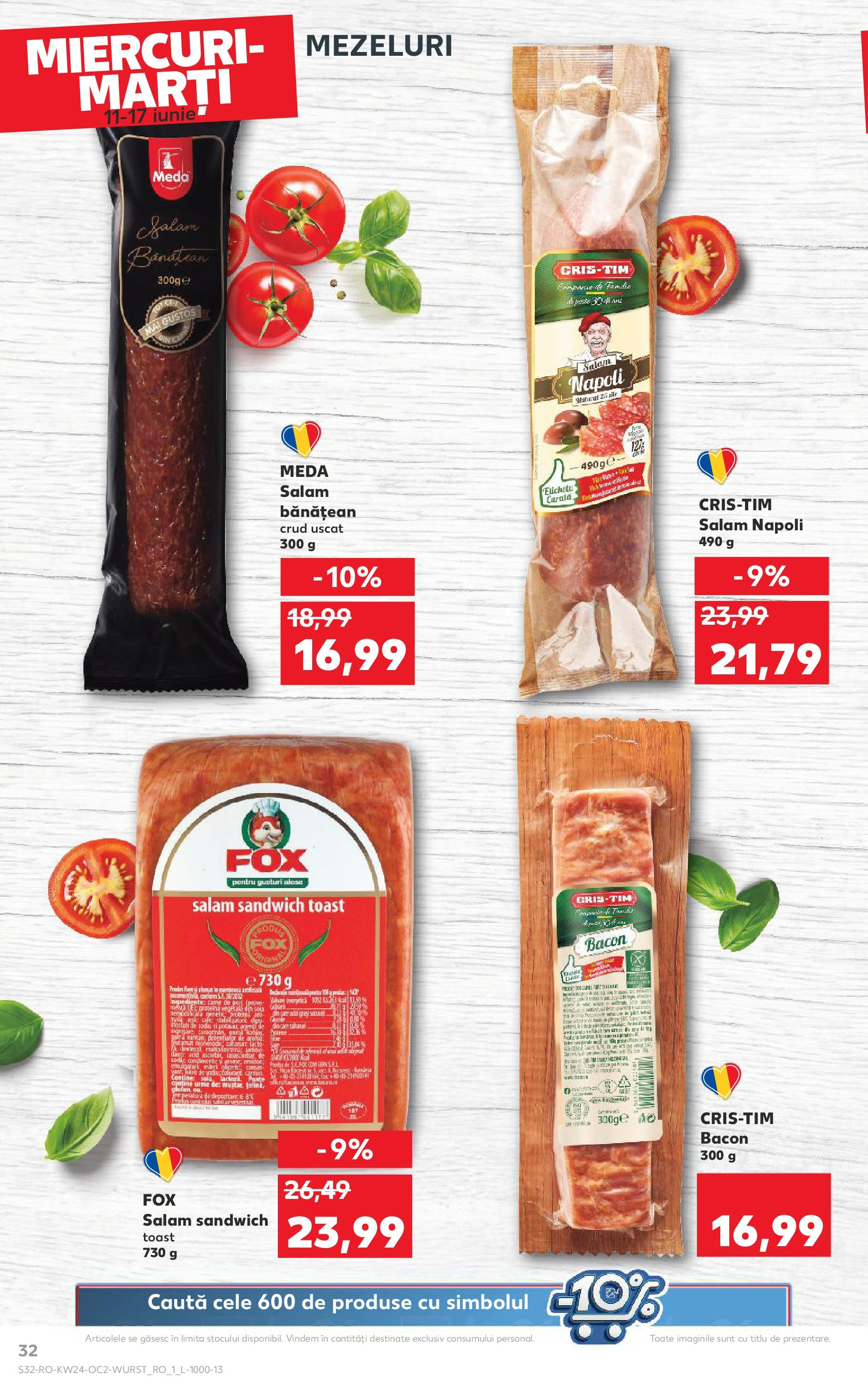 Catalog Kaufland 11 - 16 Iunie 2025 | Pagina 32 | Produse: Bacon, Salam, Muștar