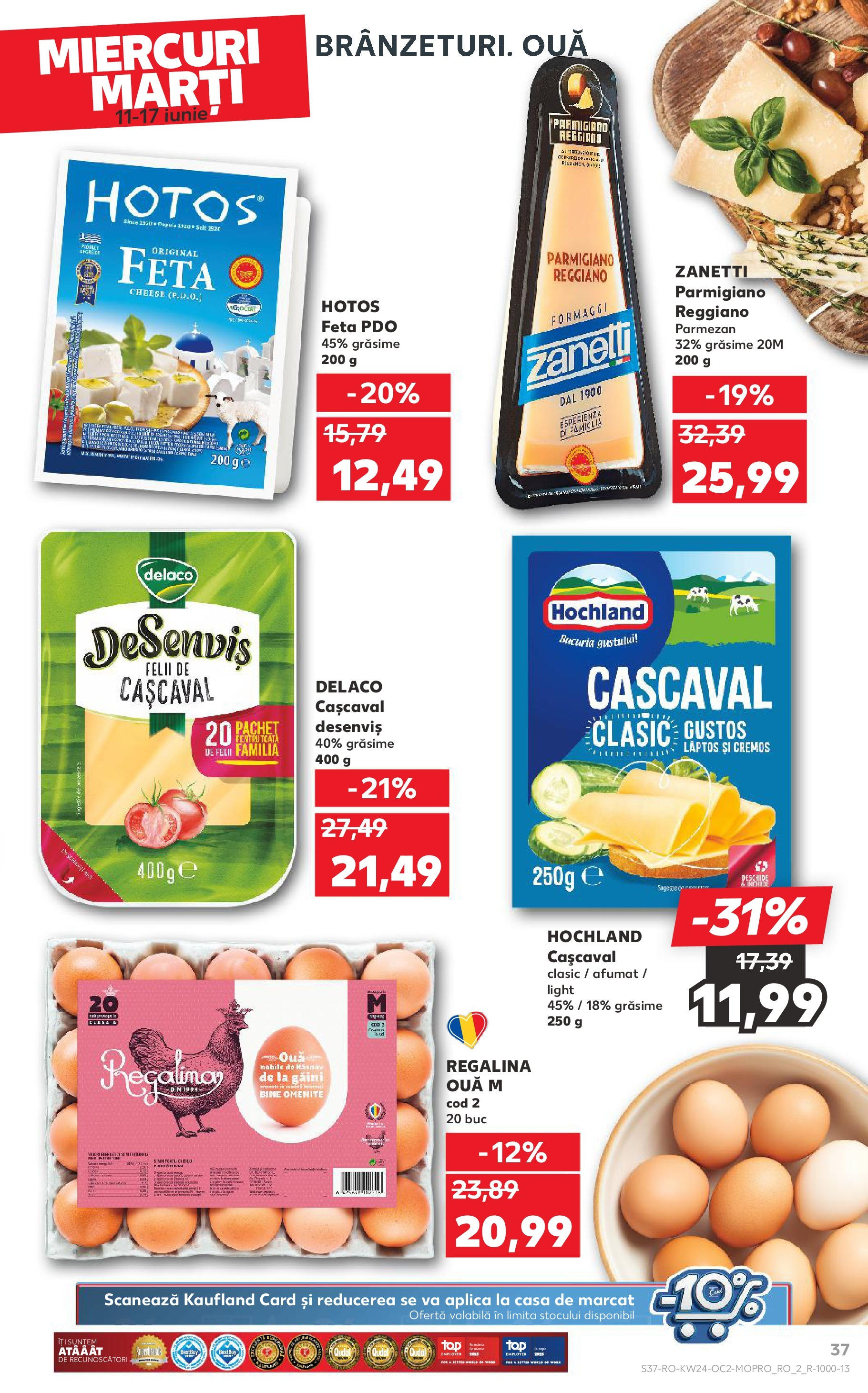 Catalog Kaufland 11 - 16 Iunie 2025 | Pagina 37 | Produse: Light Kedi Konservesi, Cașcaval, Ouă, Parmezan