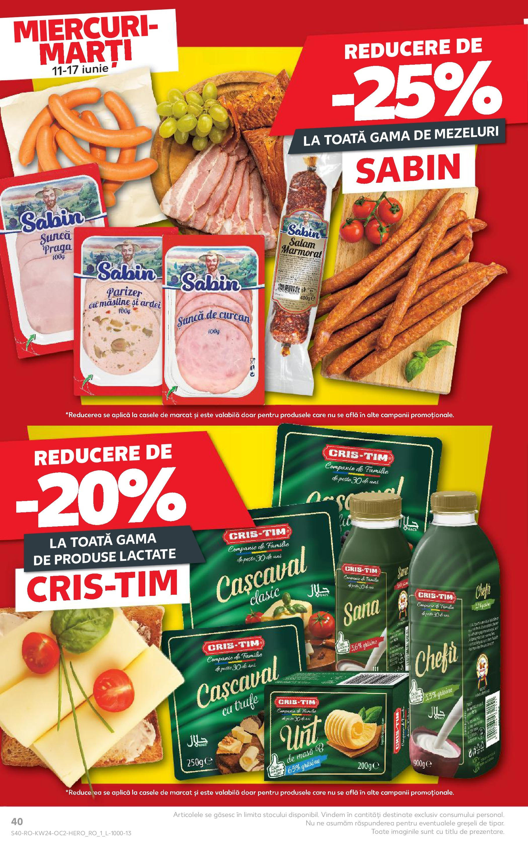 Catalog Kaufland 11 - 16 Iunie 2025 | Pagina 40 | Produse: Masă, Măsline, Șuncă, Parizer