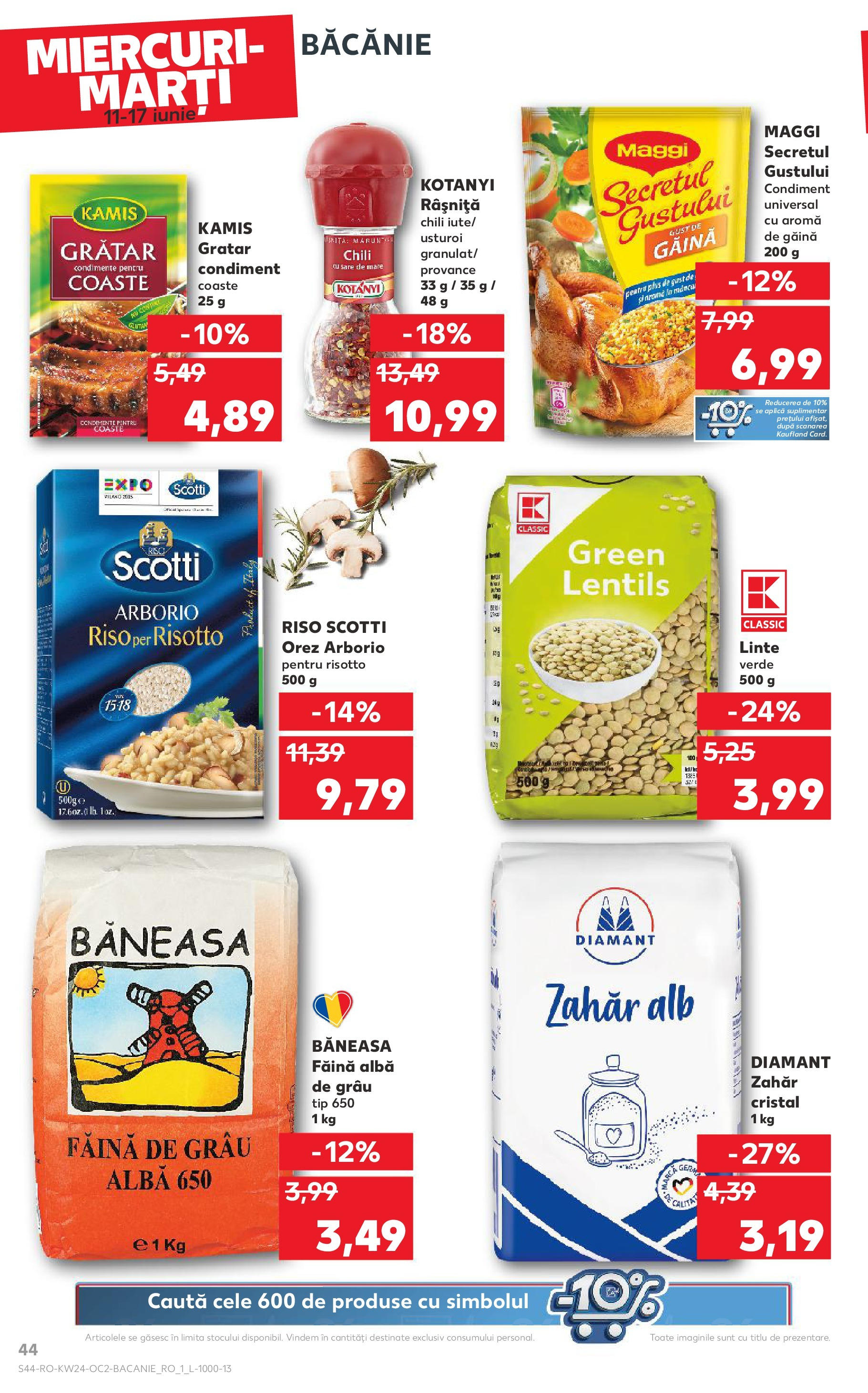 Catalog Kaufland 11 - 16 Iunie 2025 | Pagina 44 | Produse: Grătar, Orez, Zahăr, Usturoi