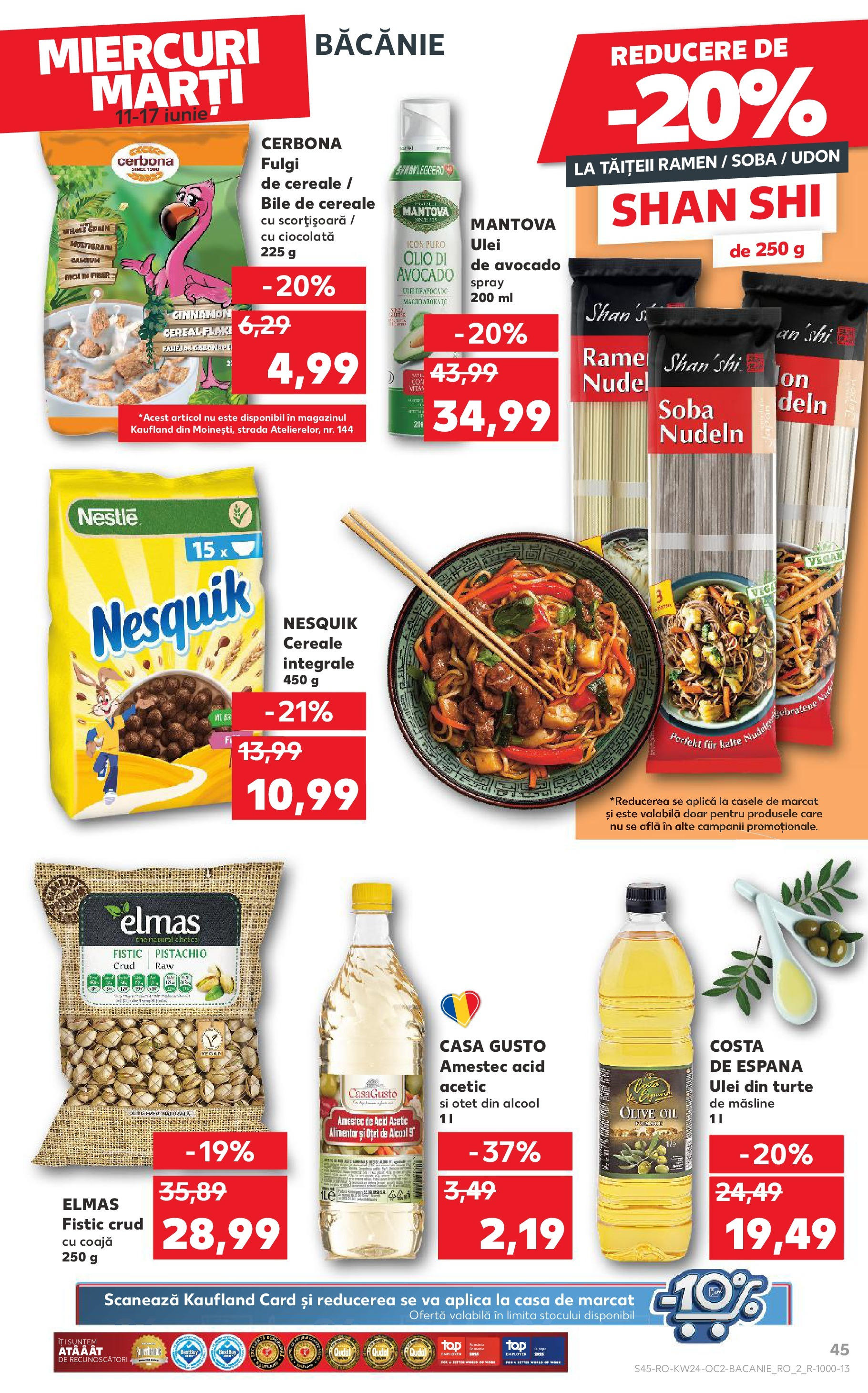Catalog Kaufland 11 - 16 Iunie 2025 | Pagina 45 | Produse: Oțet, Fistic, Fulgi, Avocado