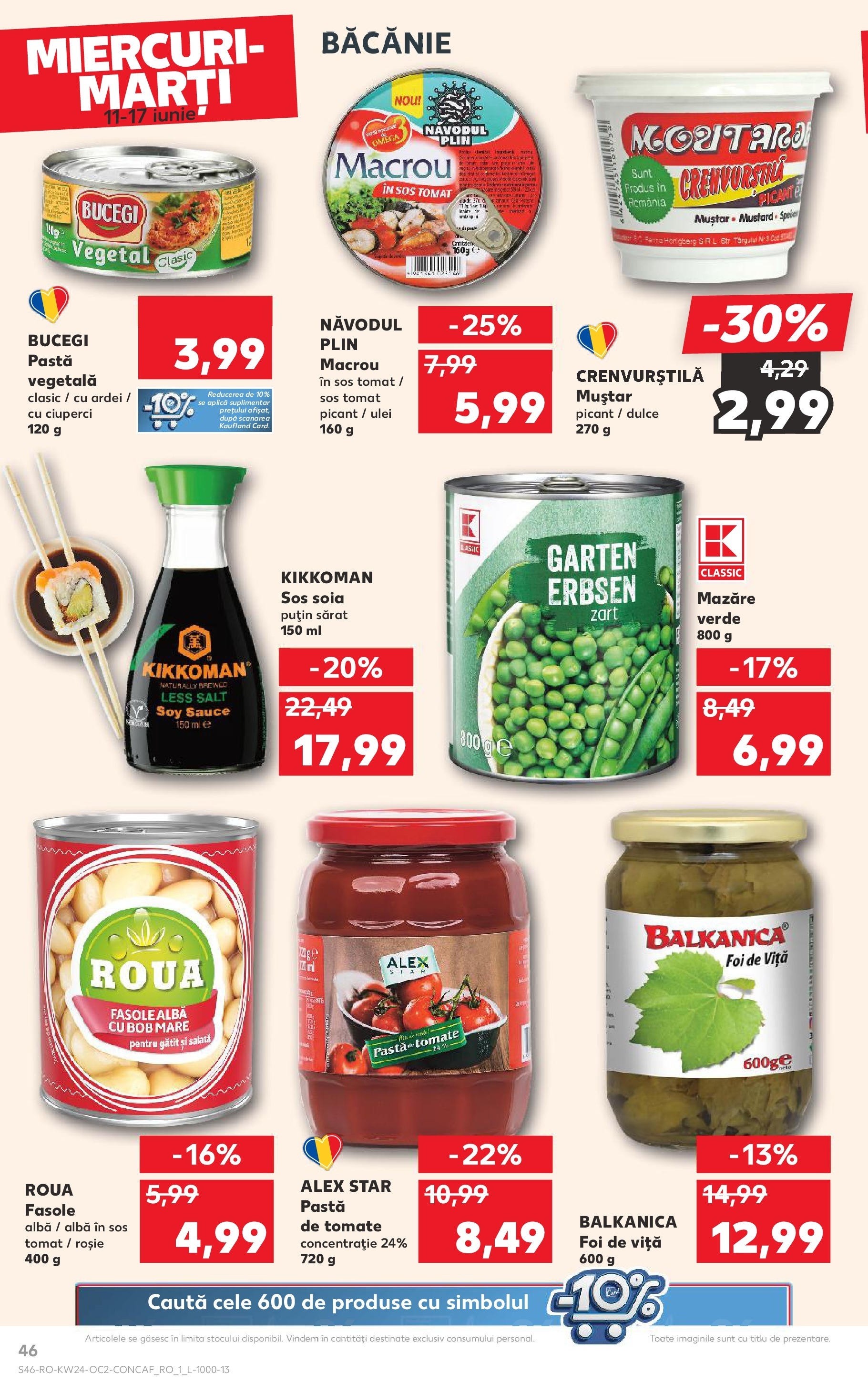 Catalog Kaufland 11 - 16 Iunie 2025 | Pagina 46 | Produse: Mazăre, Ulei, Salată, Fasole albă