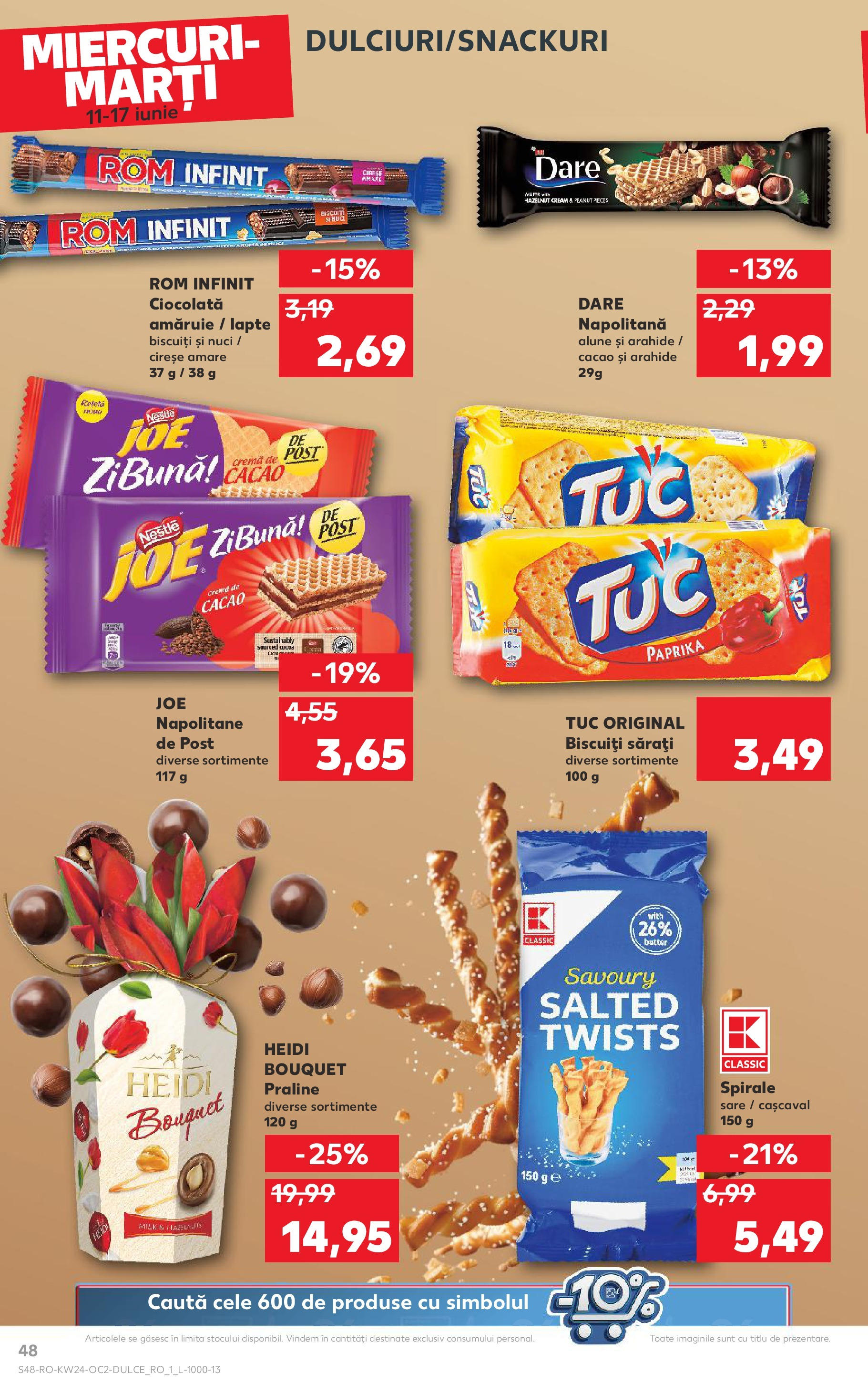 Catalog Kaufland 11 - 16 Iunie 2025 | Pagina 48 | Produse: Alune, Lapte, Cremă, Biscuiți