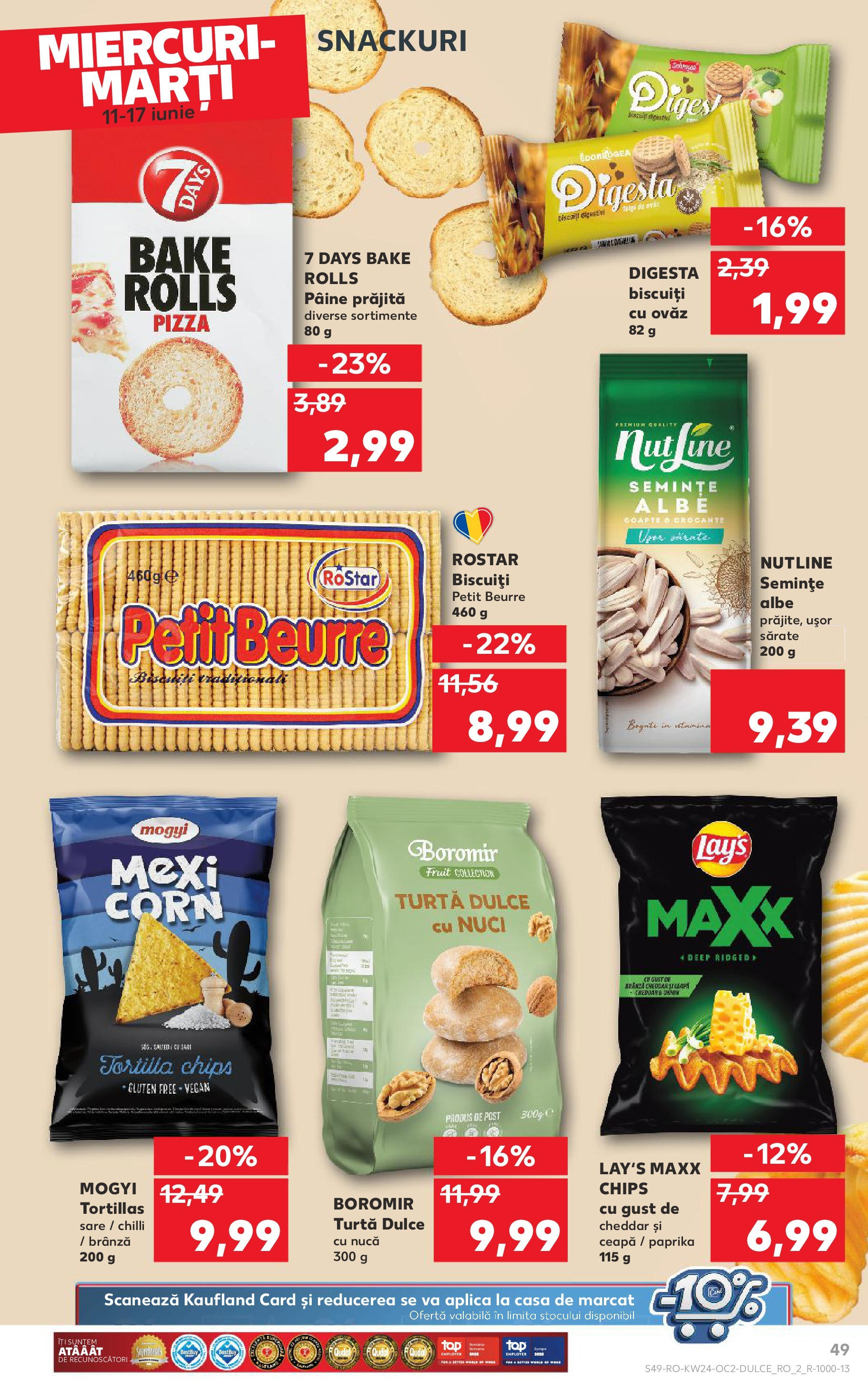 Catalog Kaufland 11 - 16 Iunie 2025 | Pagina 49 | Produse: Semințe, Nuci, Biscuiți, Sare