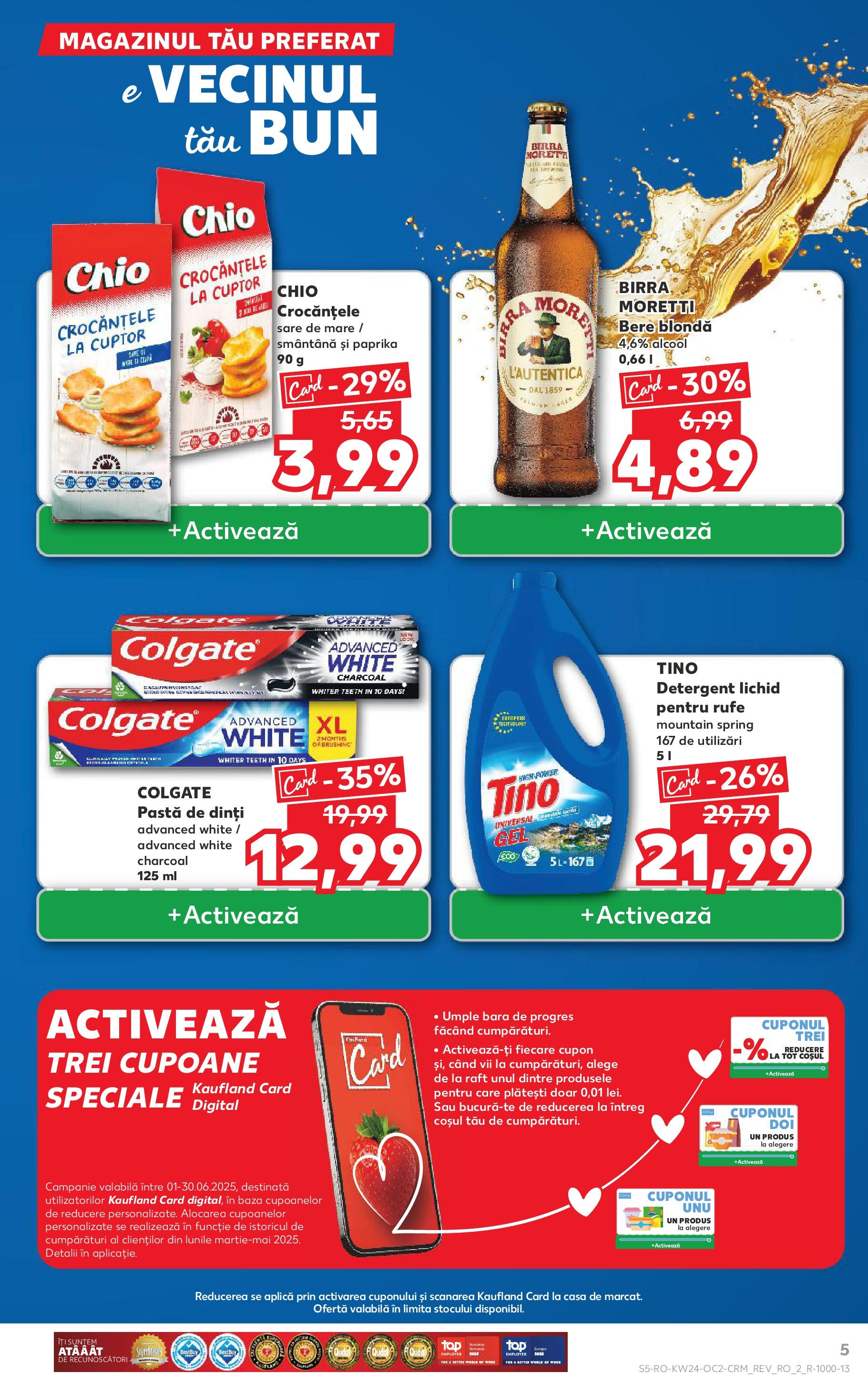 Catalog Kaufland 11 - 16 Iunie 2025 | Pagina 5 | Produse: Cuptor, Bere, Detergent, Smântână